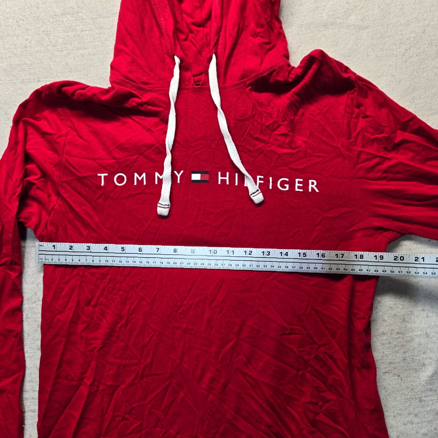 Tommy Hilfiger Tommy Hilfiger Hoodie Red Lightweight Logo 90s Women's M Size M / US 6-8 / IT 42-44 - 3 Thumbnail