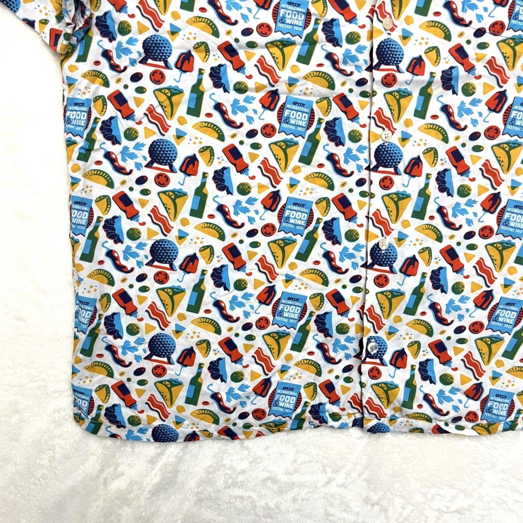 Reyn Spooner Disney Reyn Spooner Shirt Mens 2XL Epcot Food Wine Festival 2023 Button Up Size US XXL / EU 58 / 5 - 6 Thumbnail