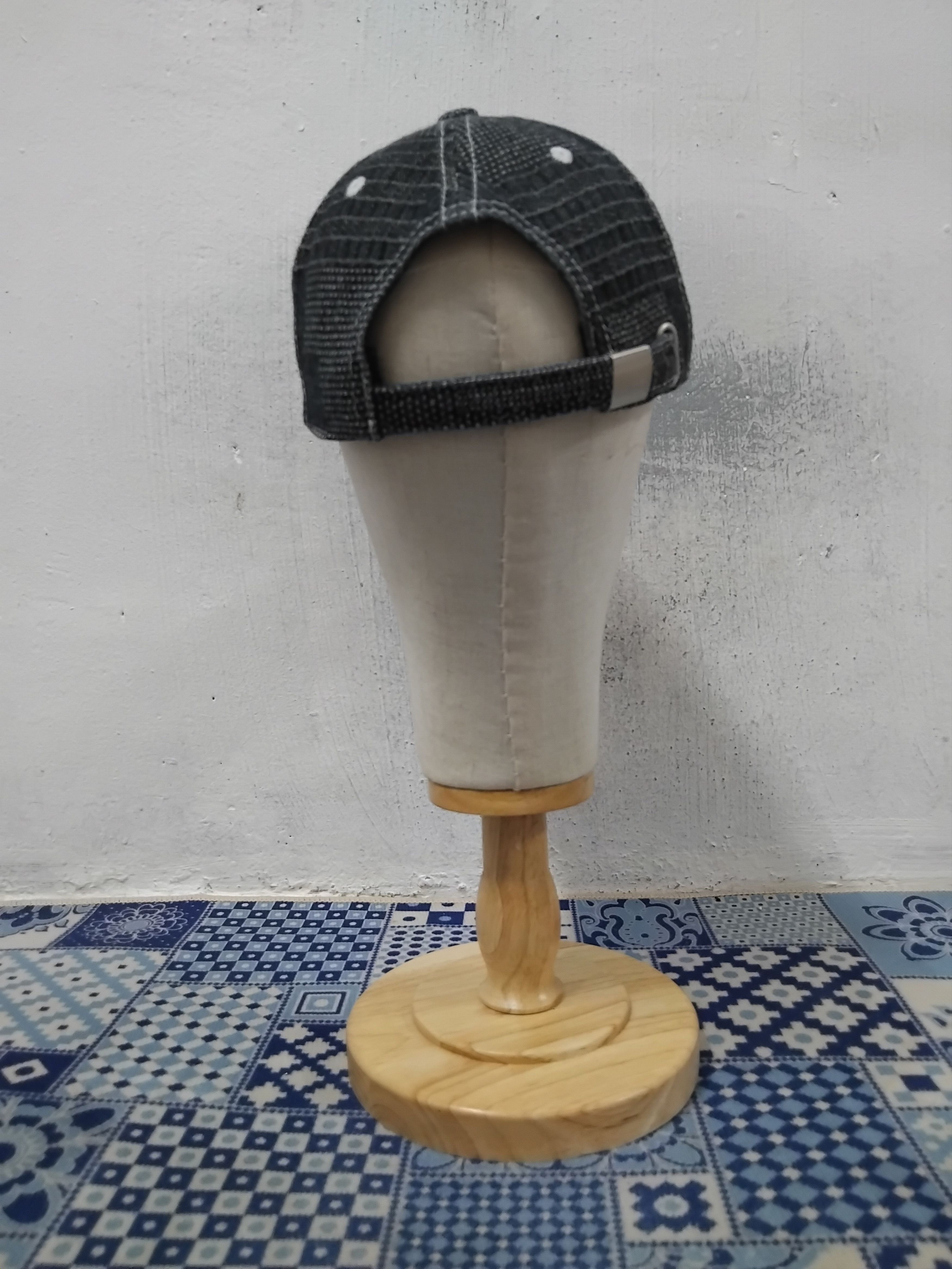 If Six Was Nine Shashiko print black colour kapital inspired cap Size ONE SIZE - 8 Thumbnail