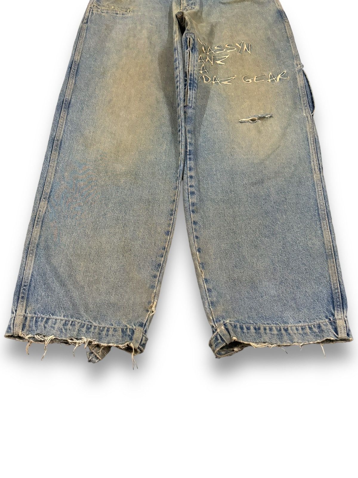 Southpole Vintage Assassyn Jeanz Mud Wash Utility Baggy Grunge Jeans Size US 34 / EU 50 - 9 Thumbnail