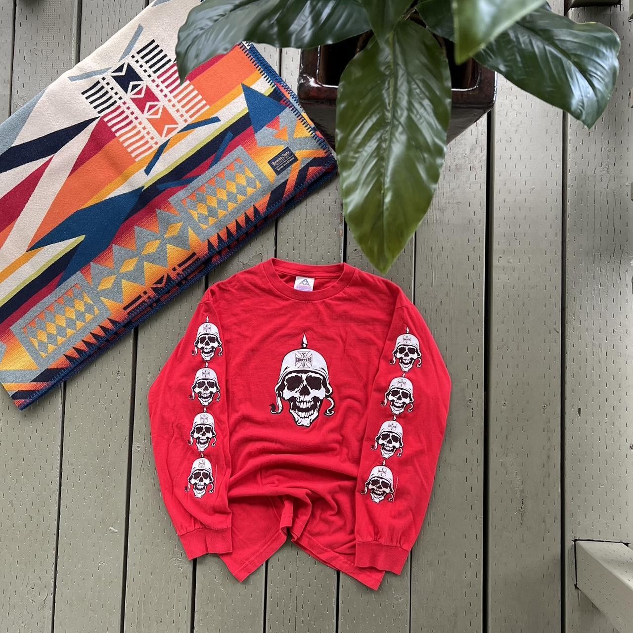 00s West Coast Choppers ロンT Skull ドクロ 00s West Coast Choppers