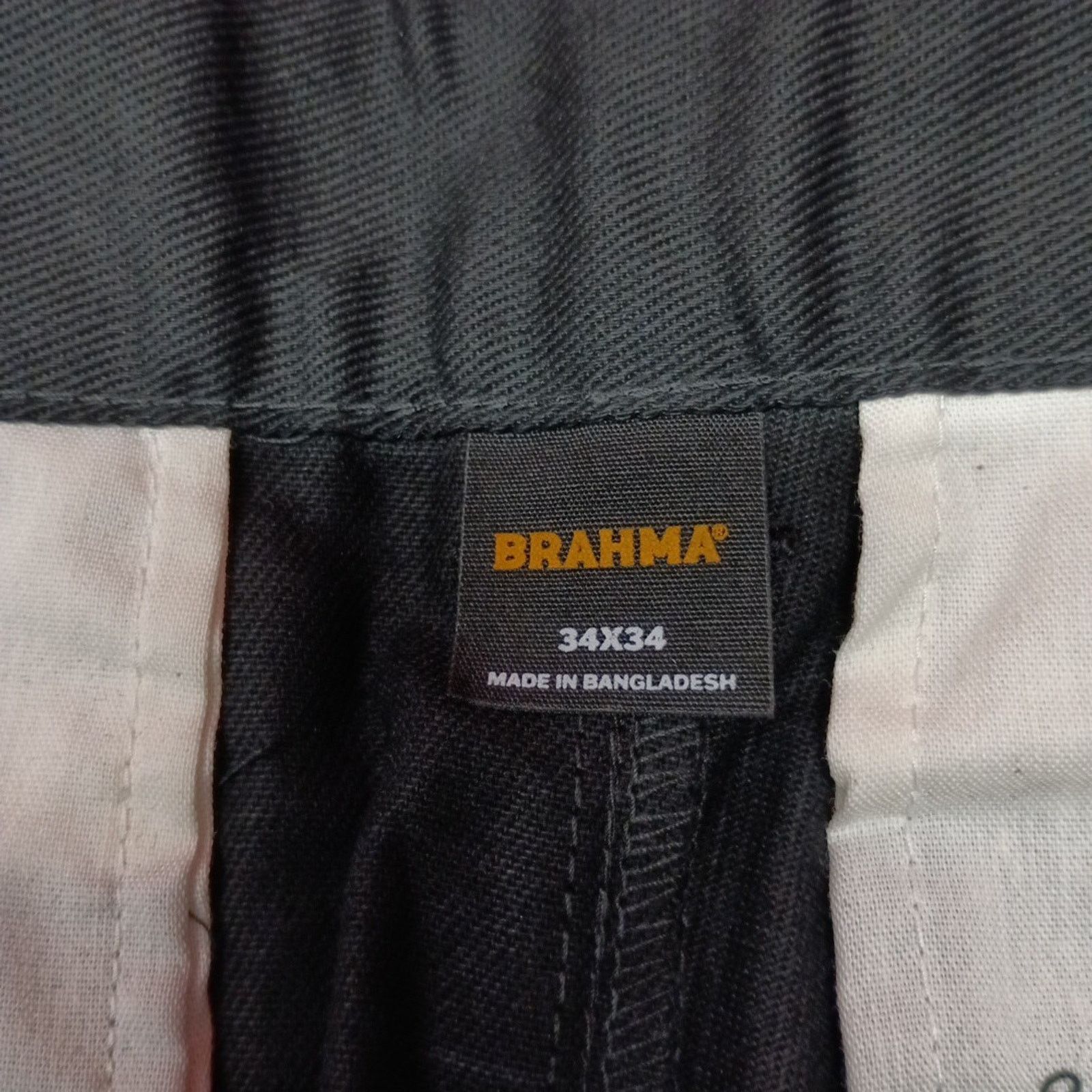 Other Brahma Men's Work Tough Pants Size 34x34 Black Relaxed Fit Size US 34 / EU 50 - 5 Thumbnail