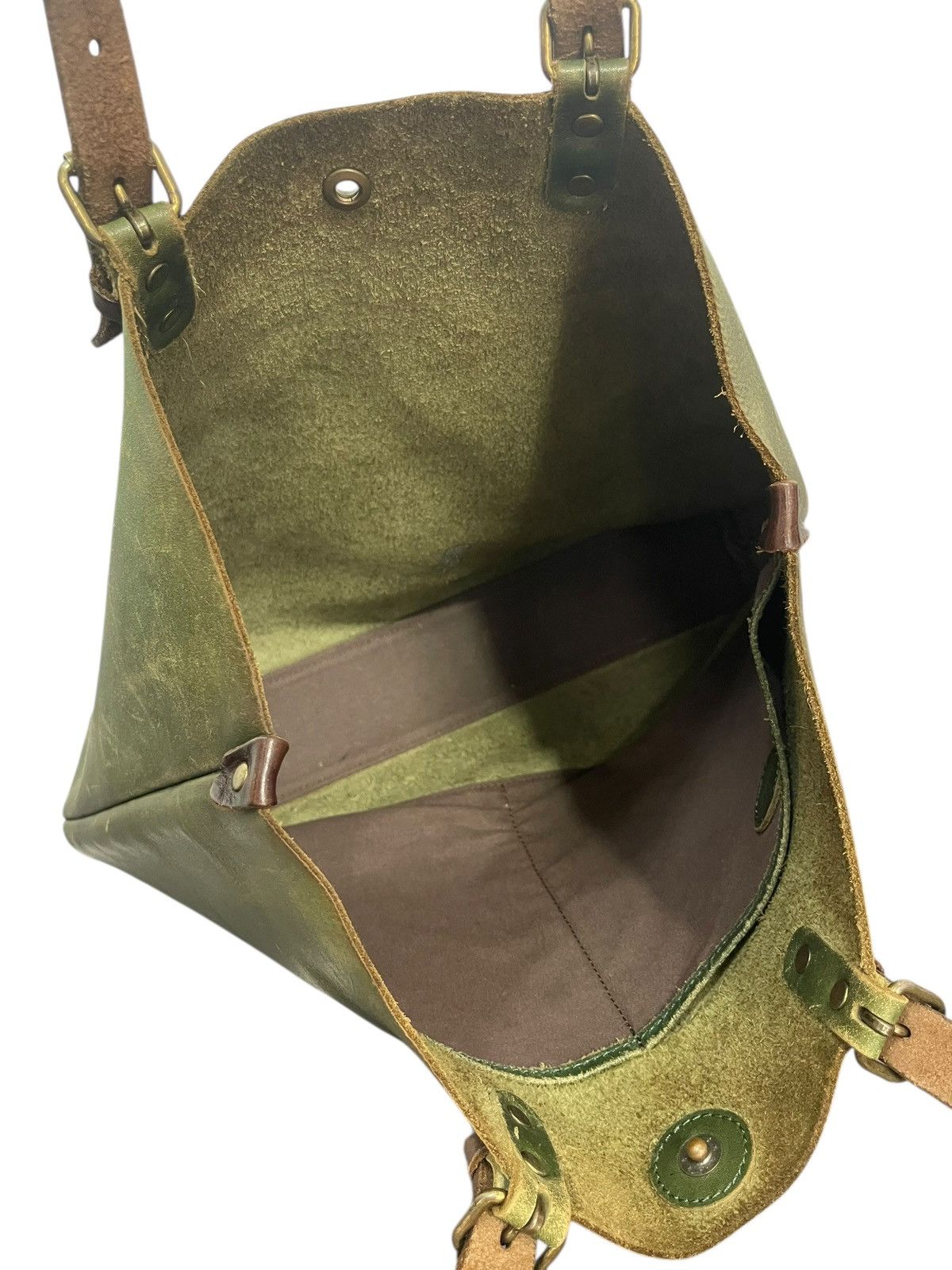 Genuine Leather Full Leather Patina Green Alto Japan Tote Shoulder Bag 2🟩1 Size ONE SIZE - 20 Thumbnail