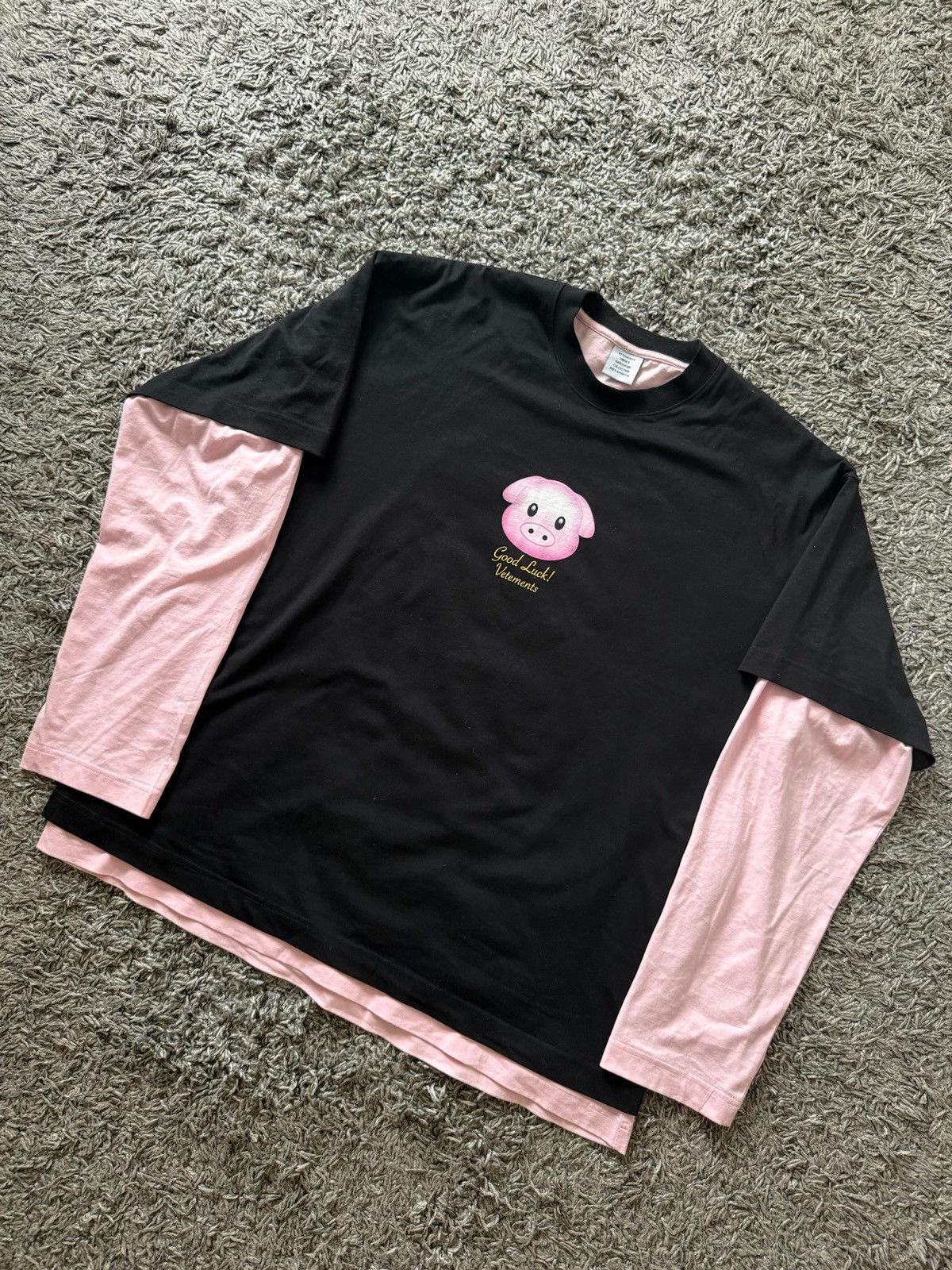 Vetements Vetements Lucky Pig Layered Long-Sleeve Size US M / EU 48-50 / 2 - 1 Thumbnail