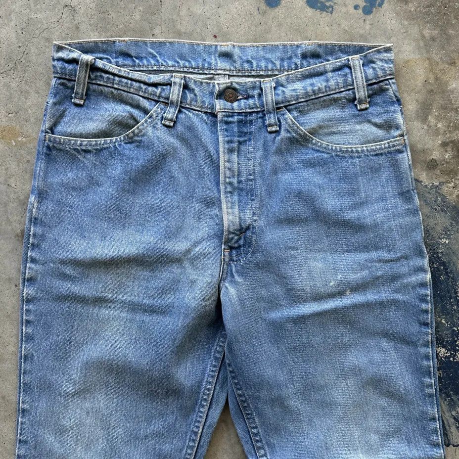Levi's Vintage 70s Levi's Orange Tab 646 Flared Bellbottom Jeans Size US 32 / EU 48 - 5 Thumbnail