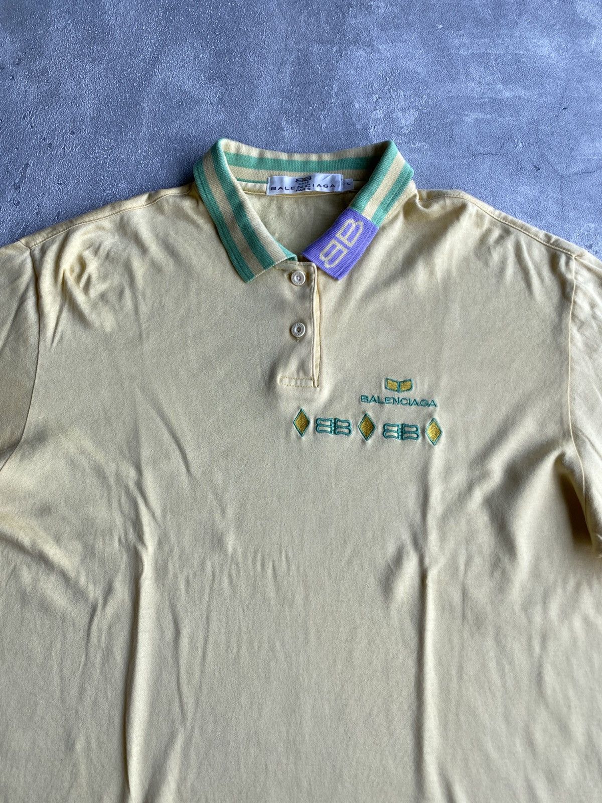 Balenciaga Vintage Balenciaga Golf Shirt Size US M / EU 48-50 / 2 - 2 Thumbnail