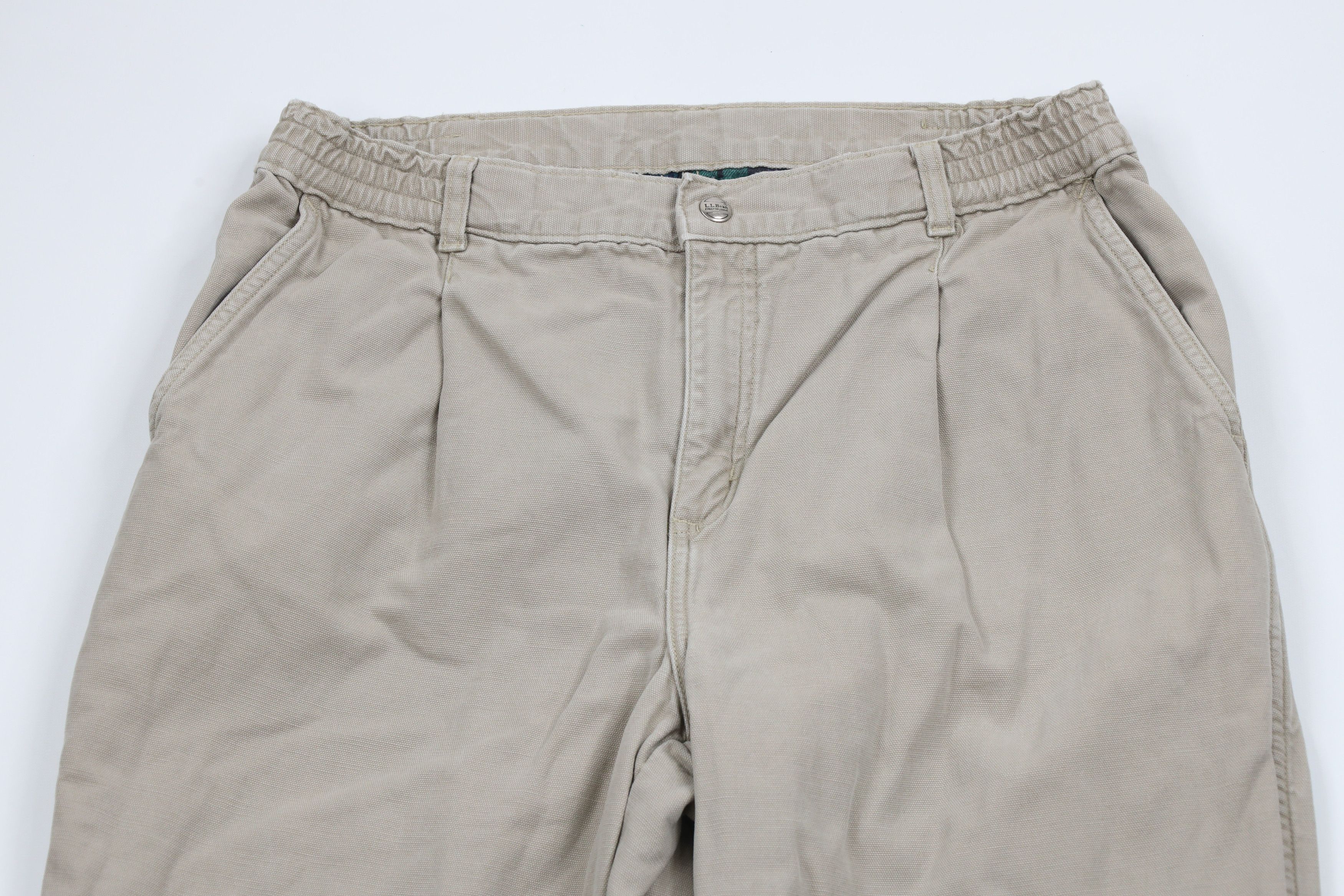 L.L. Bean × Vintage Vintage 90s LL Bean Flannel Lined Pathfinder Canvas Pants Size US 32 / EU 48 - 3 Thumbnail