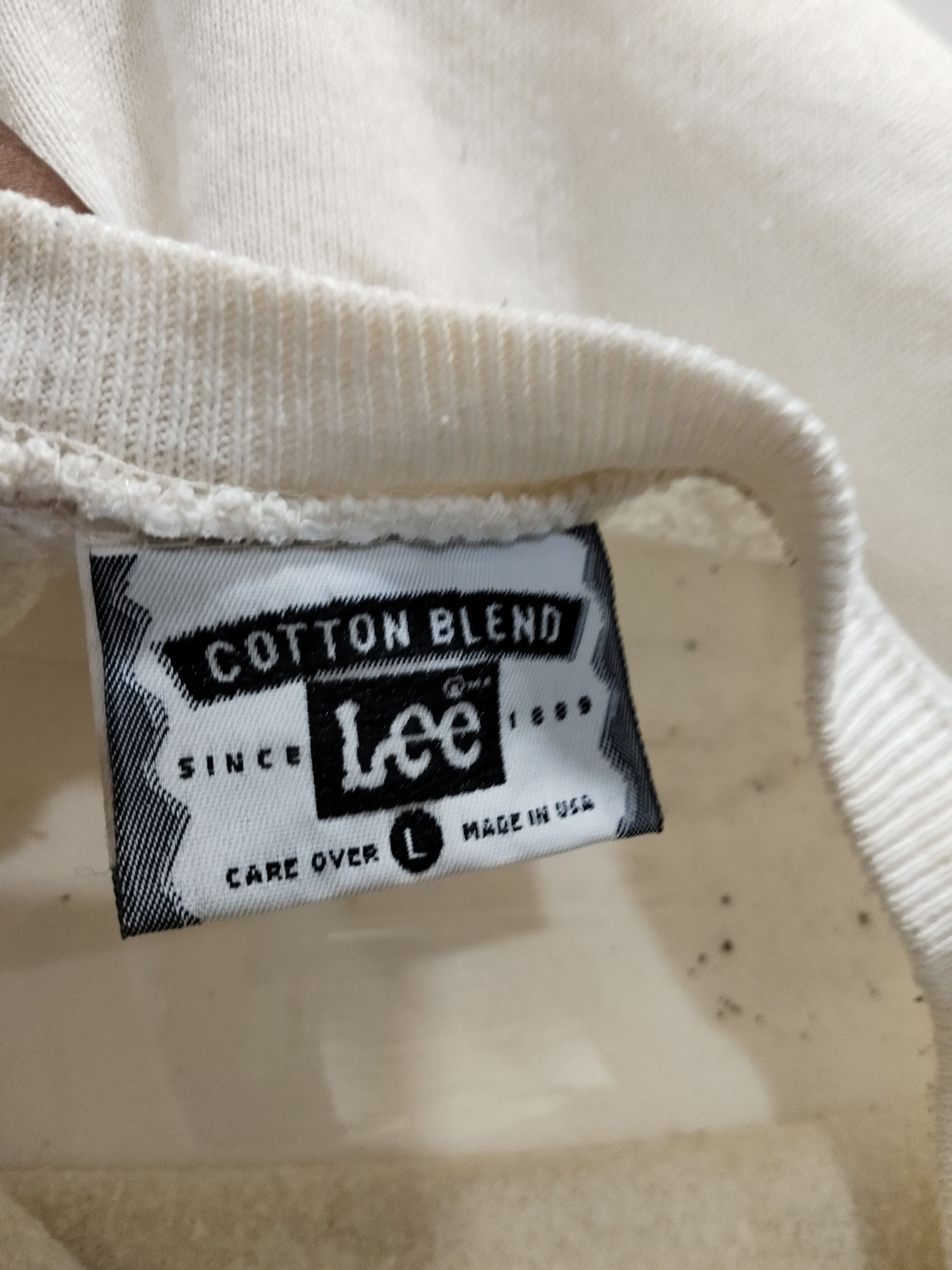 Cowboy Equipment × Lee × Vintage Vintage 80s Lee Big Logo Sweatshirt Size US L / EU 52-54 / 3 - 4 Thumbnail