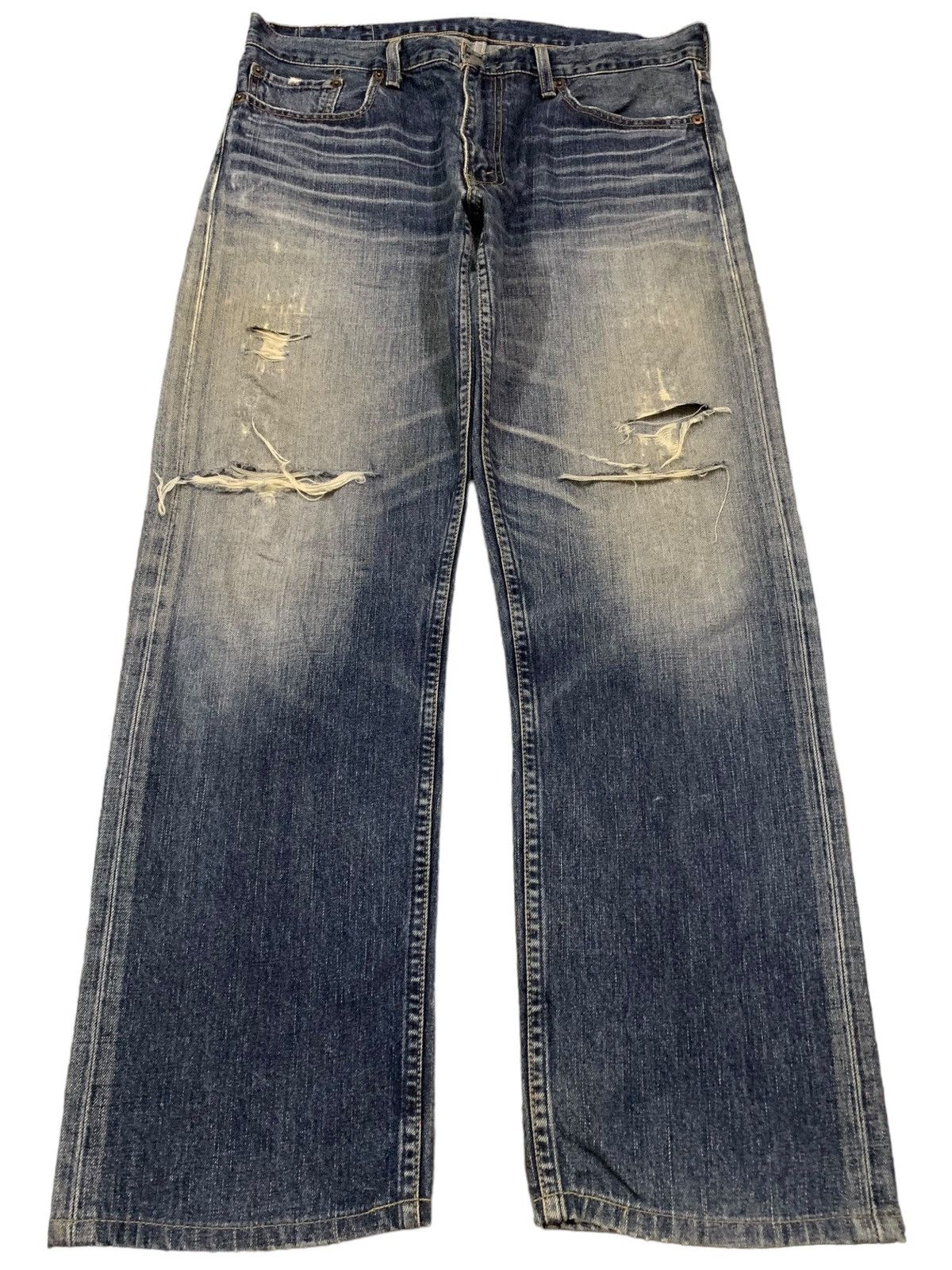 Levi's Vintage 90s Levis 505 Mud Wash Distressed Grunge Jeans Size US 34 / EU 50 - 1 Thumbnail
