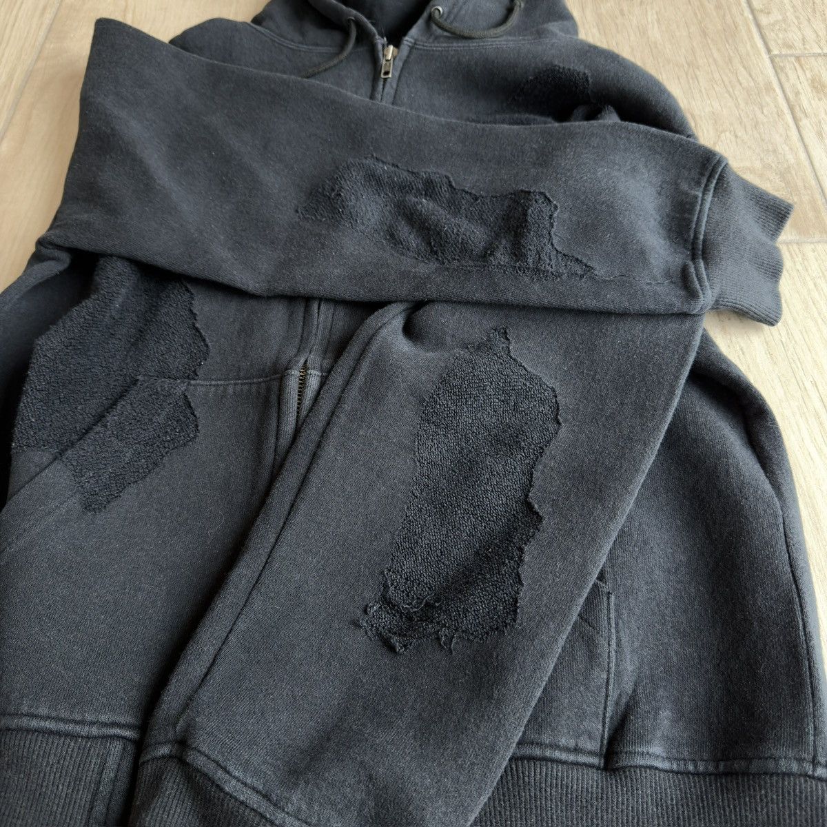 Schlussel Terry Cloth Inverted Fabric Patches Hoodie Size US M / EU 48-50 / 2 - 5 Thumbnail