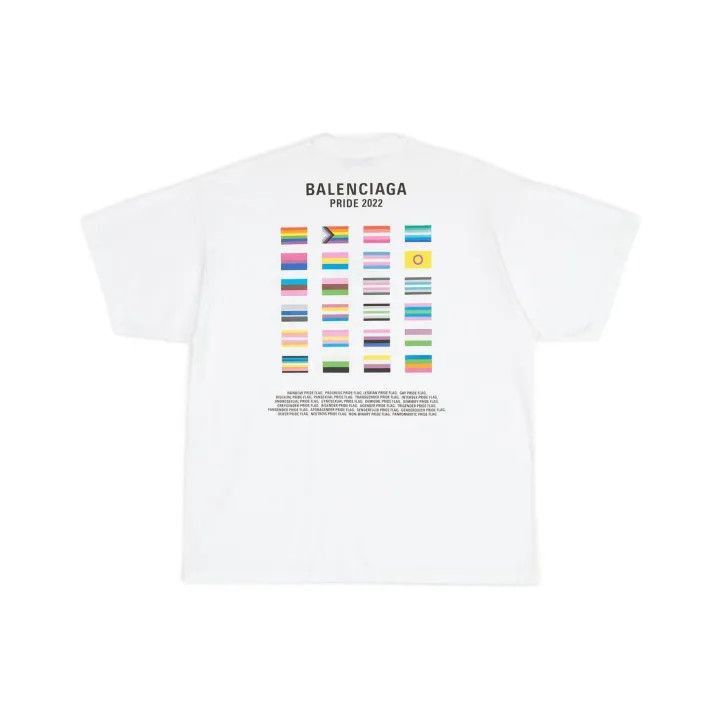Balenciaga Balenciaga Balenciaga Pride 22 Series Graphic Tee -2507 Size US L / EU 52-54 / 3 - 1 Thumbnail
