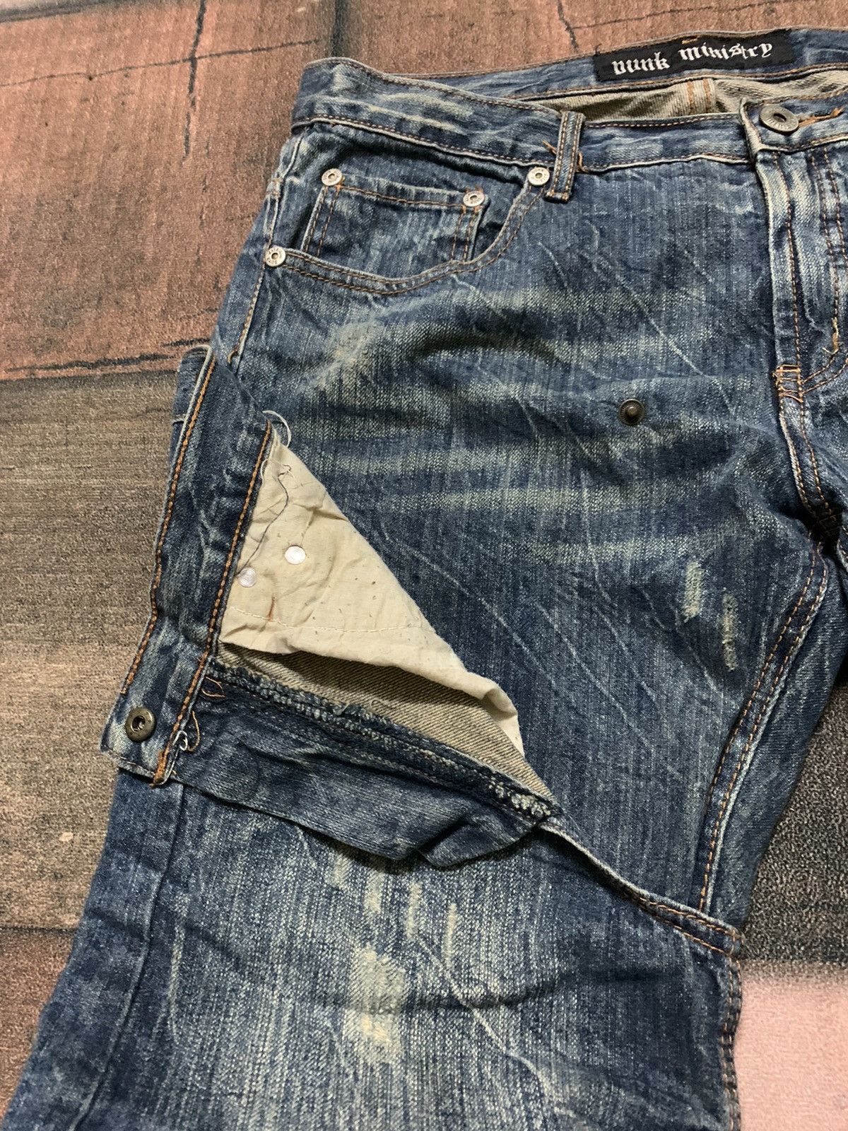 If Six Was Nine CRAZY BONDAGE PUNK double knee / double waist multipocket Size US 34 / EU 50 - 13 Thumbnail