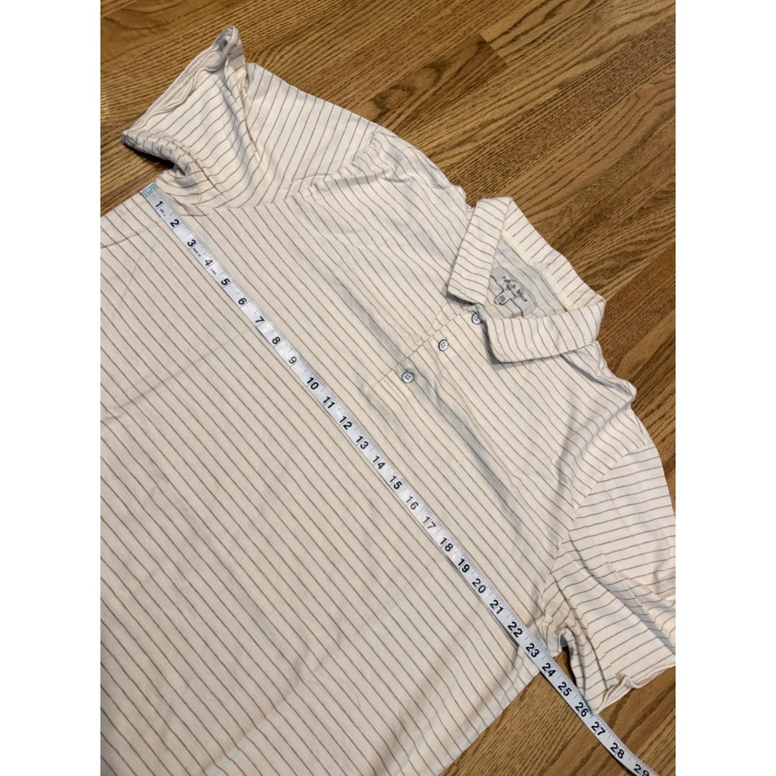 Rag & Bone Rag & Bone Polo Shirt Mens 2XL Multicolor Stripe Organic Cotton Polo Shirt Casual Classic Size US XXL / EU 58 / 5 - 5 Thumbnail