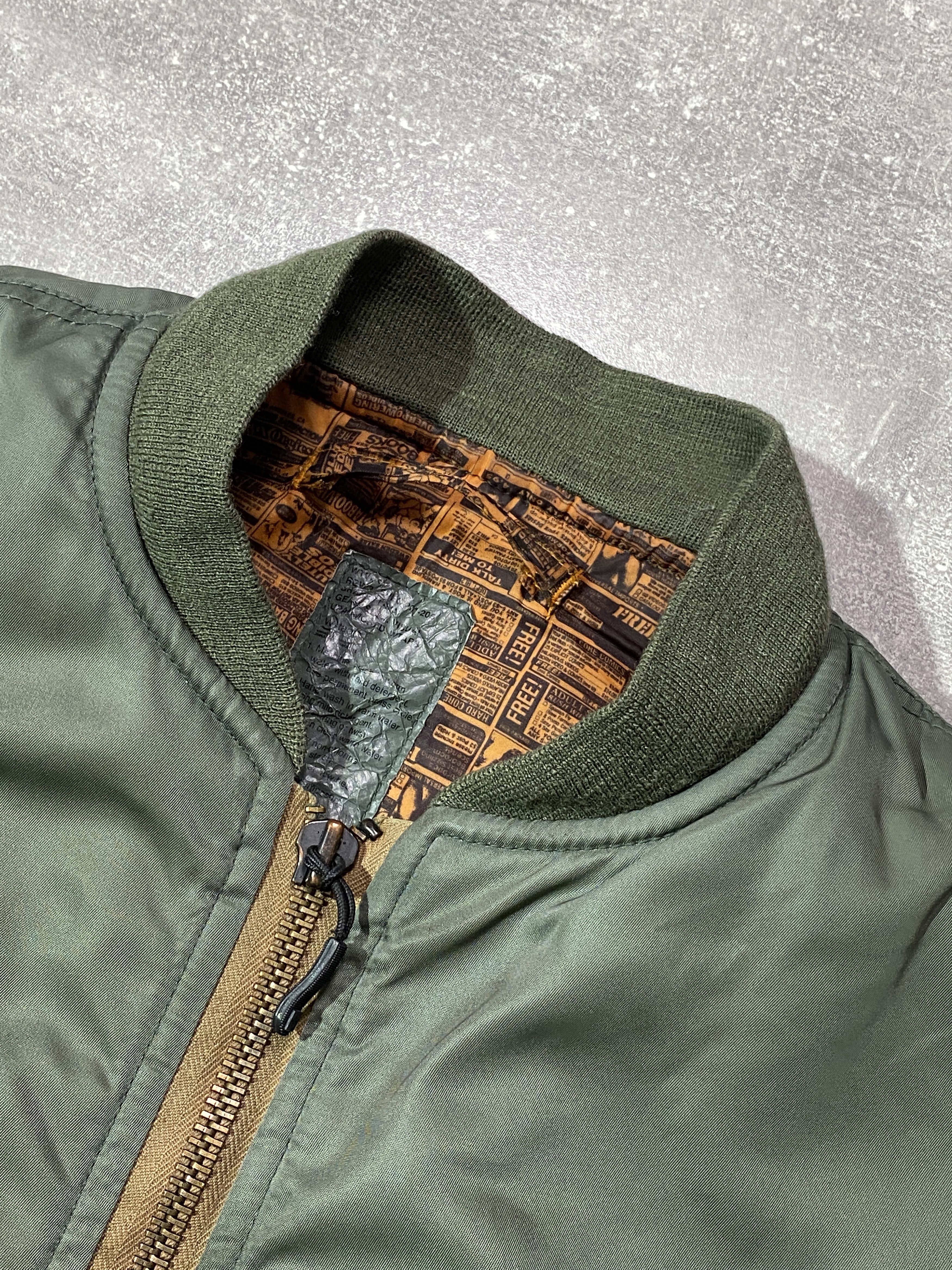 Japanese Brand Vintage 00s WTAPS TABOO VIDEOS MA1 JACKET MILITARY STYLE Size US M / EU 48-50 / 2 - 3 Thumbnail