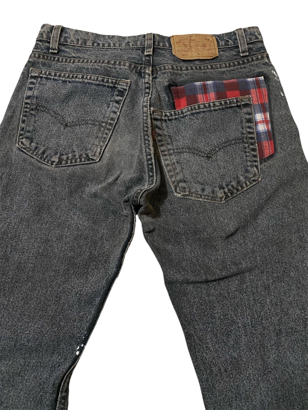 Levi's Vintage 80s Levis Distressed Paint Splatter Pattern Jeans Size US 30 / EU 46 - 4 Thumbnail