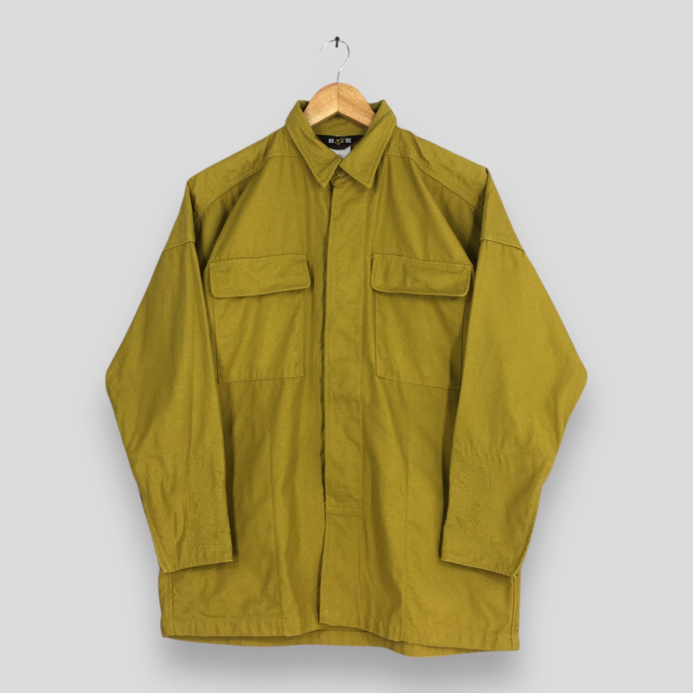 Vintage Vintage 1980s Japanese Workwear Yellow Work Shirt Large Size US L / EU 52-54 / 3 - 1 Thumbnail