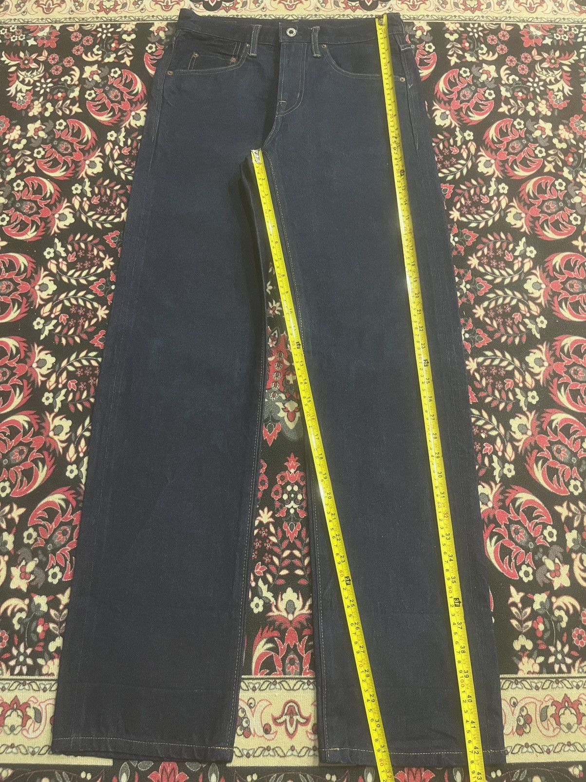 Vintage Vintage Cepo Craft Raw Indigo Straight Leg Selvedge Jeans Size US 28 / EU 44 - 13 Thumbnail