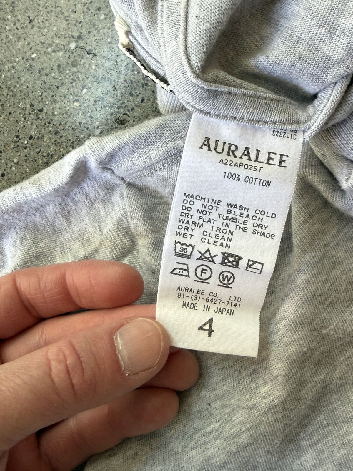 Auralee Long Sleeve Seamless Tee Size US XL / EU 56 / 4 - 7 Thumbnail