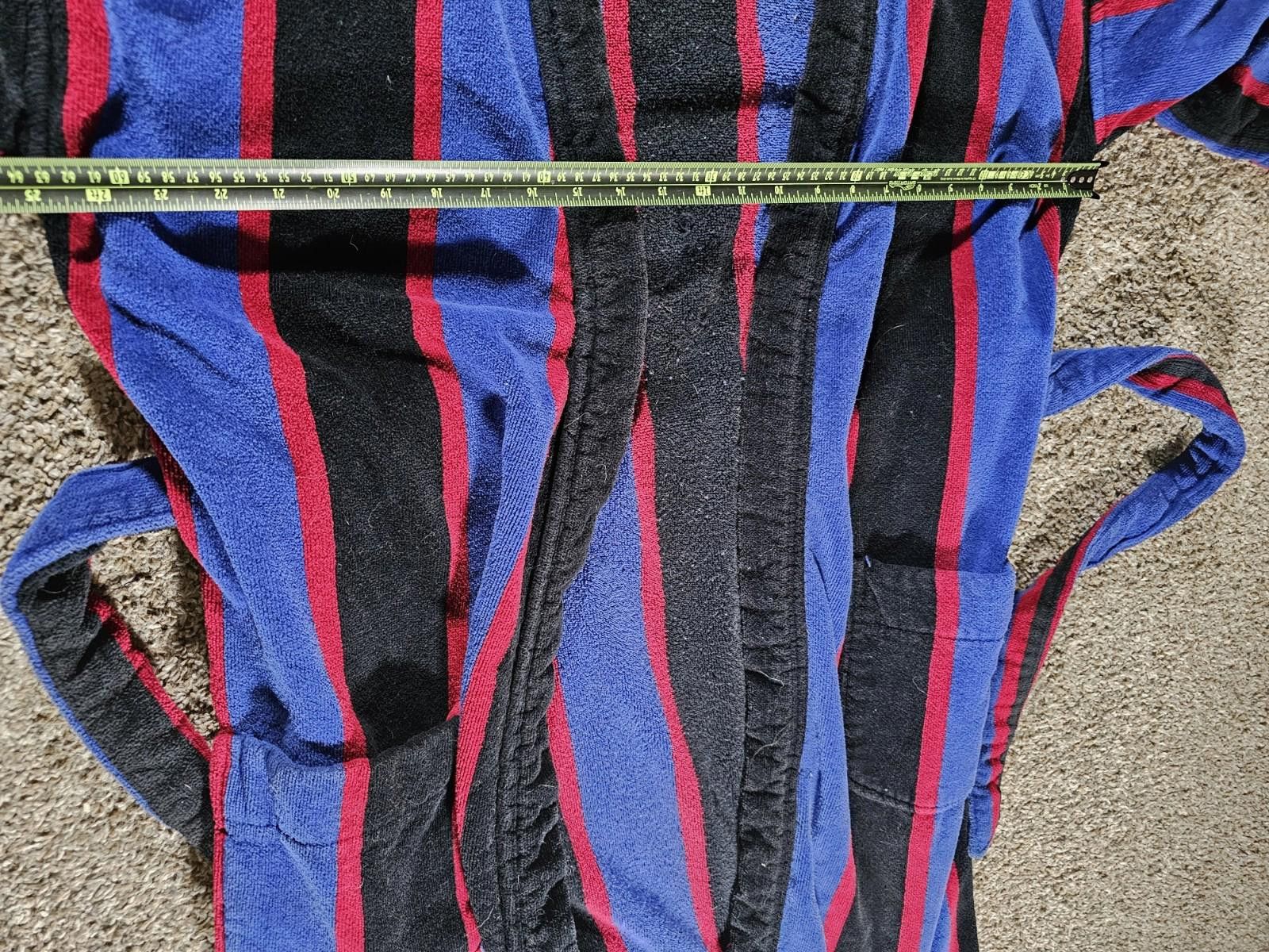 Designer Vintage Turkish Towel Robe OS 80s Hill & Archer Belted Thick Size ONE SIZE - 5 Thumbnail