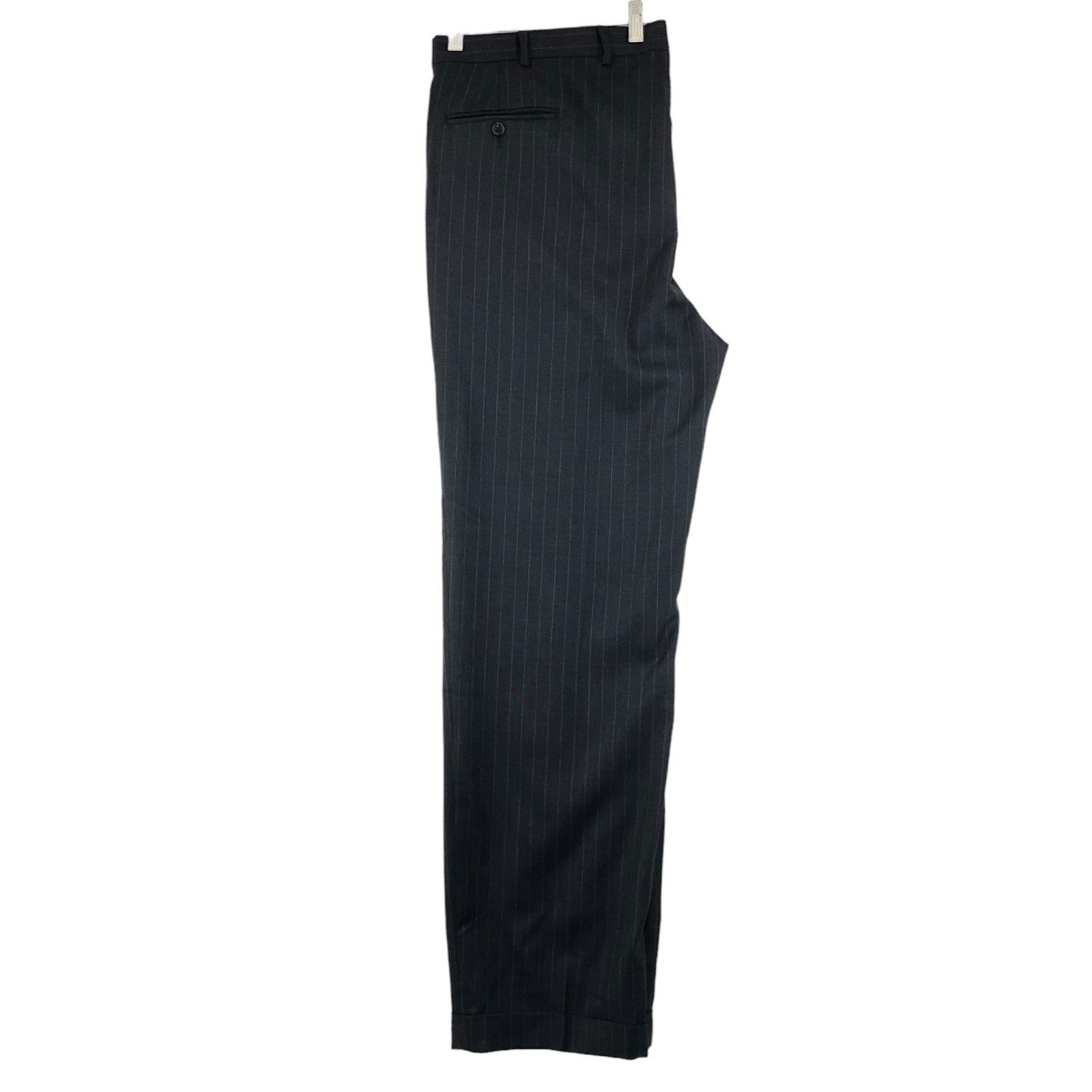 Southwick Southwick Mens Size 44XL Extra Long Suit 2 Piece Pinstripe Size 44L - 18 Thumbnail