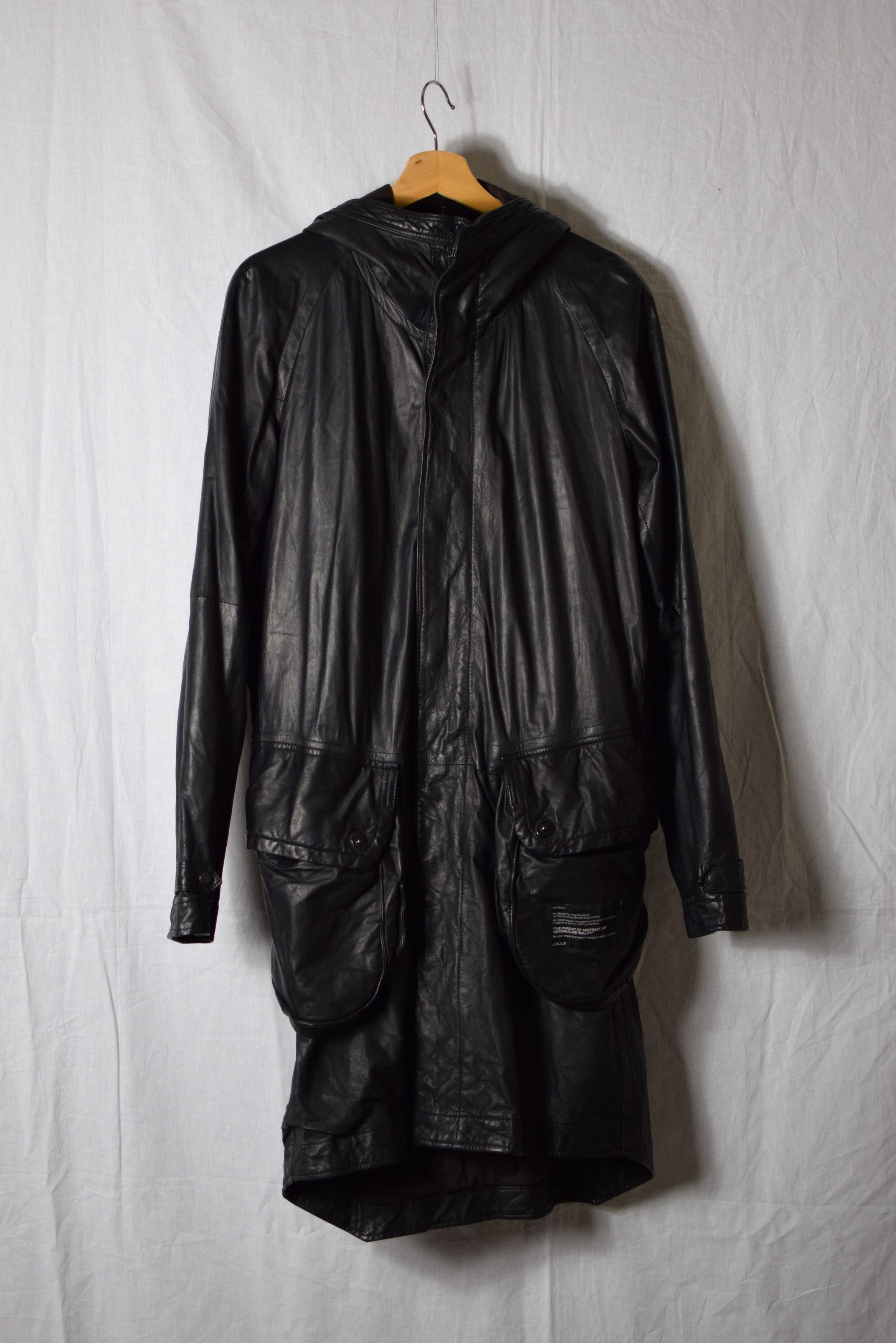 Julius Julius SS08 Leather Gasmask Coat - 217COM6 Size US M / EU 48-50 / 2 - 2 Thumbnail