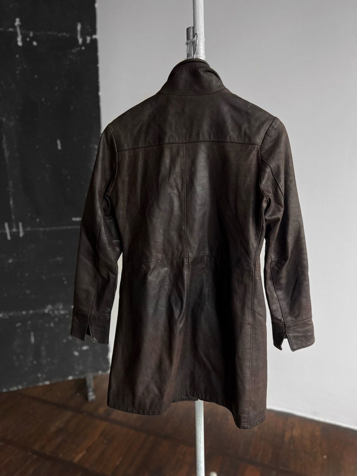 Vera Pelle × Vintage Vera Pelle Womens Vintage 90s Leather Jacket Zipper Button Size S / US 4 / IT 40 - 3 Thumbnail
