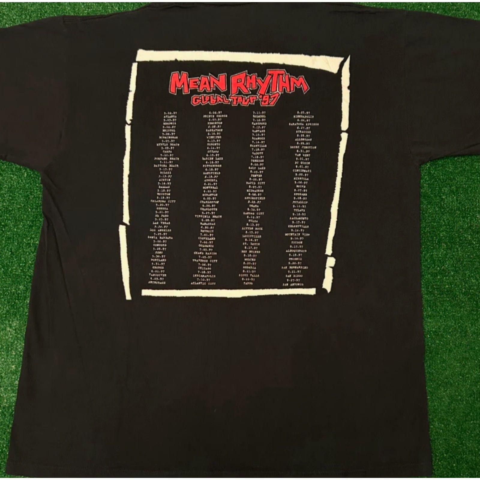 Vintage VINTAGE 90s ZZ Top Mean Rhythm Tour 1997 VTG Band Tee