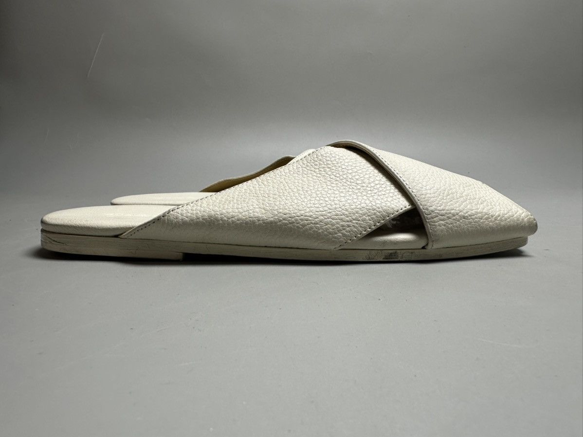 Marsell Marsell — Spatola Optical White Leather Sandals Size US 6 / IT 36 - 2 Thumbnail