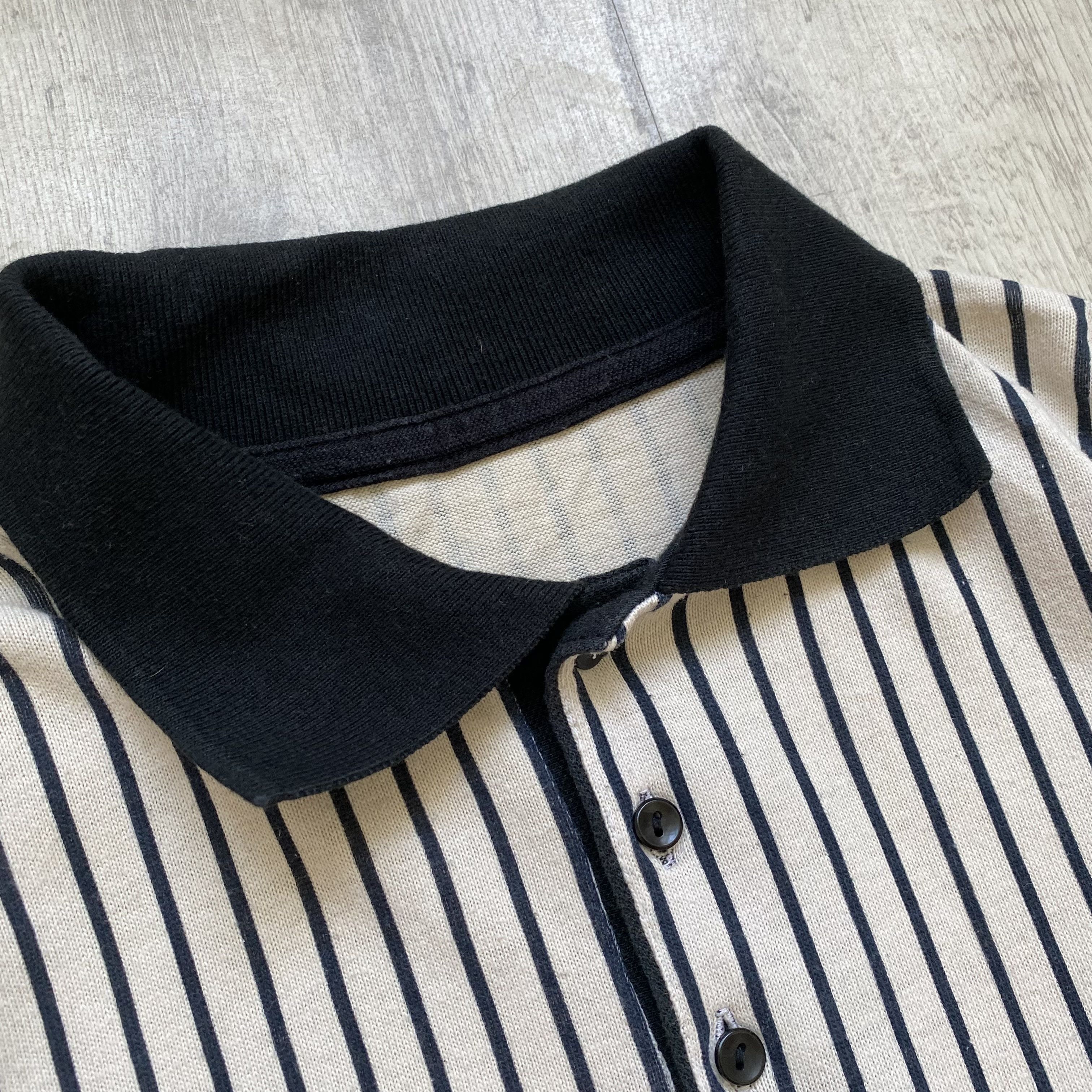 MLB Vintage 90s USA baseball jersey Striped Polo Mlb yankees Size US L / EU 52-54 / 3 - 5 Thumbnail