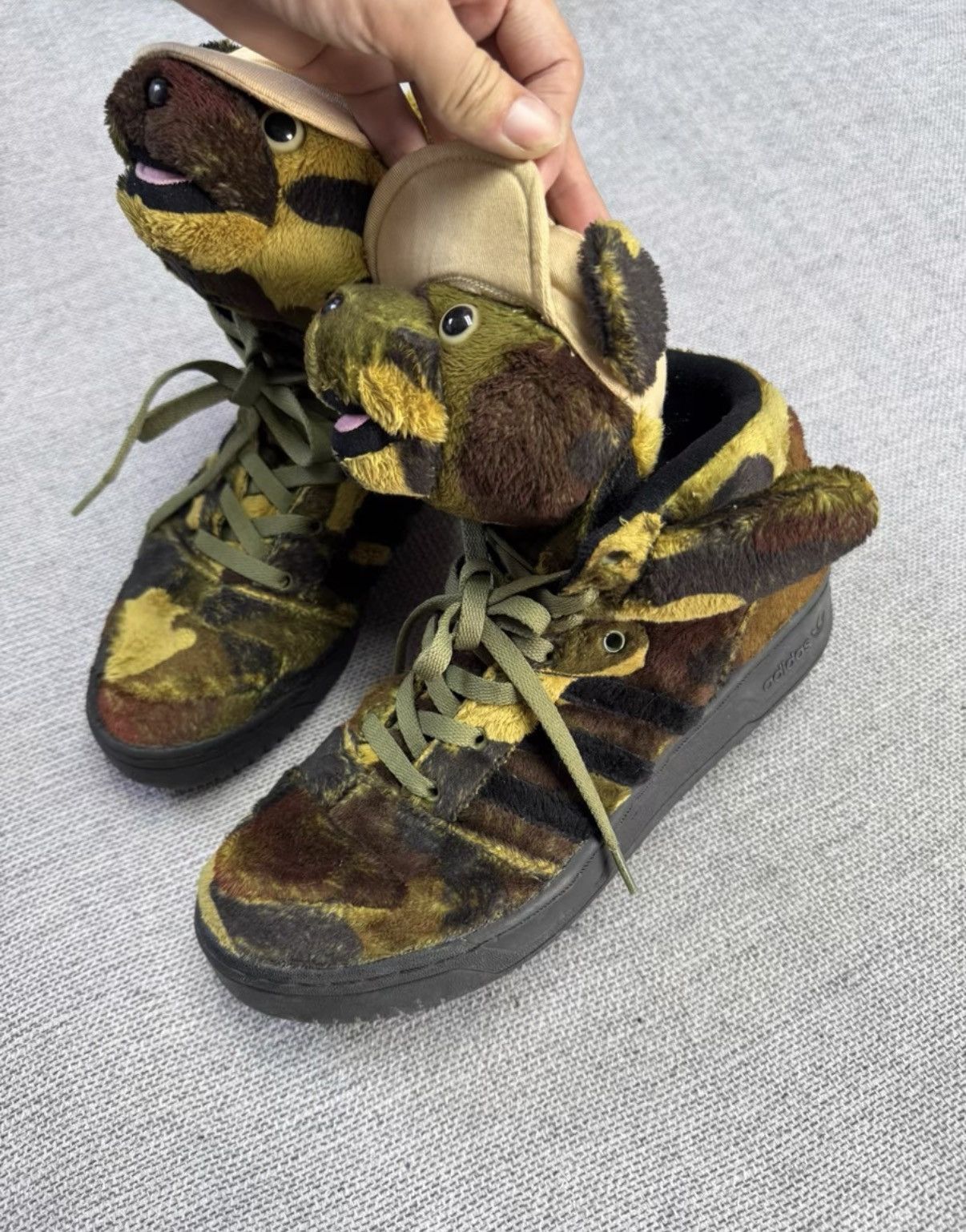 Adidas Adidas Jeremy Scott Wings Bear camouflage bear design K37 Size US 9.5 / EU 42-43 - 3 Thumbnail