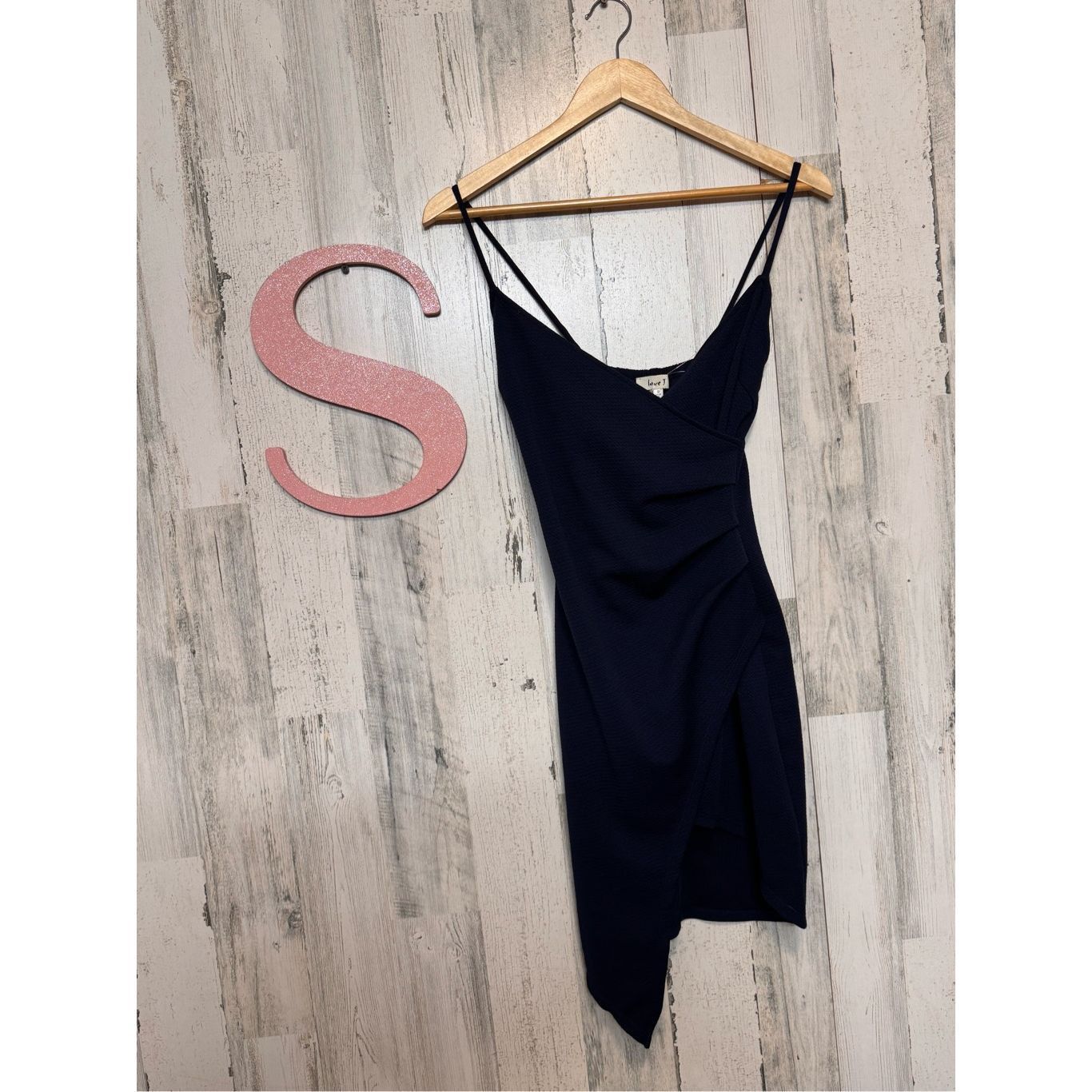 Other Love J Navy Blue Asymmetrical Bodycon Mini Dress | Size Smal Size S / US 4 / IT 40 - 8 Thumbnail