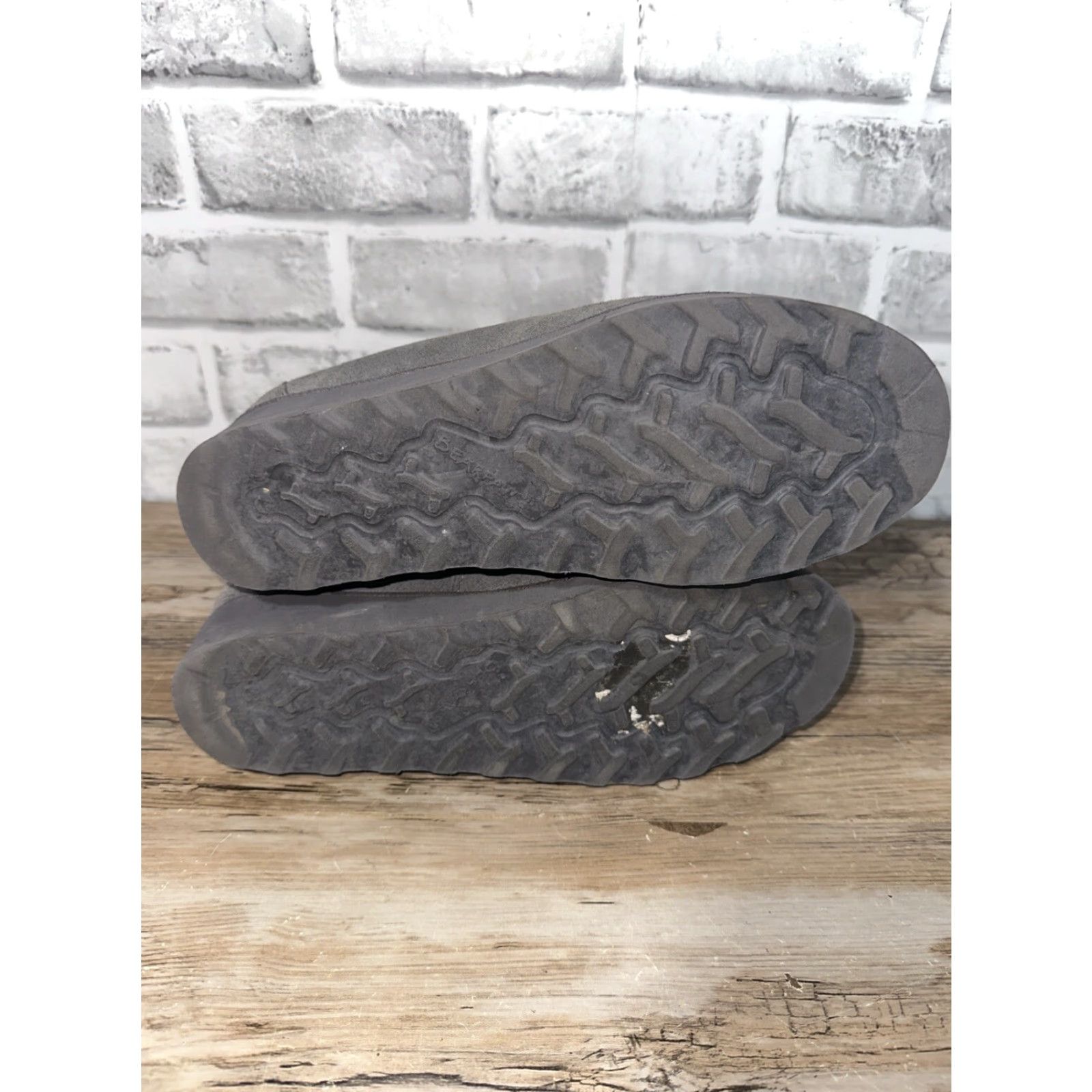 Vintage BEARPAW Hunter Wedge Boots Womens 7.5 Suede Sherpa Lined Gray/Bearpaw Hunter Gray Suede Sherpa Wedge Boots Women 7.5 Size US 8 / IT 38 - 5 Thumbnail