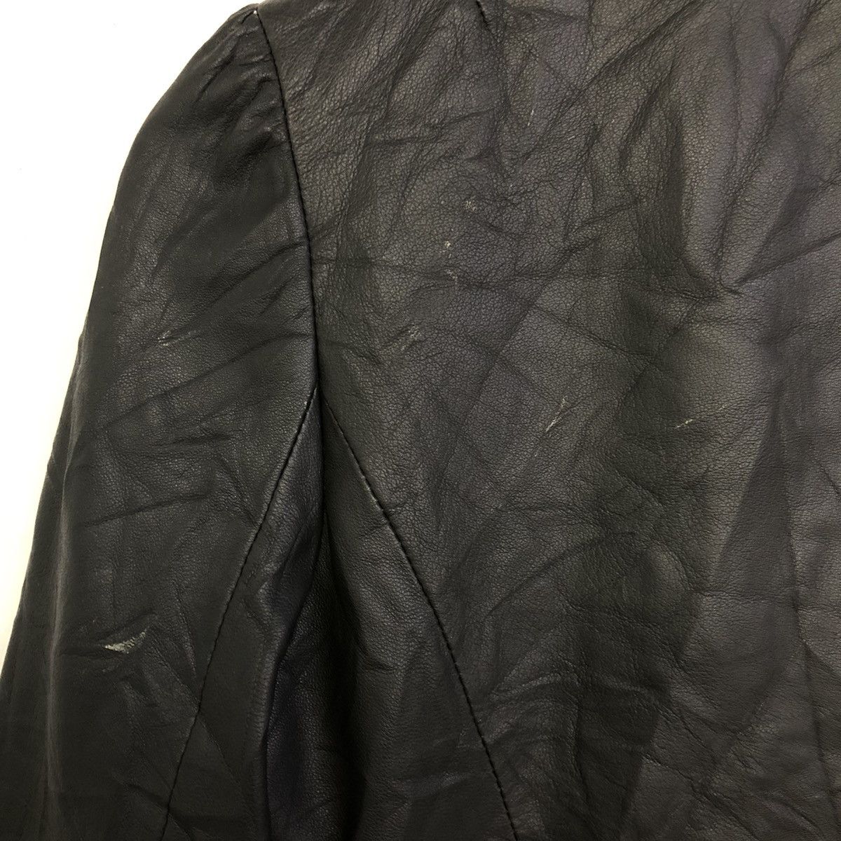 Japanese Brand Esnation Bis Lamb Leather Women Jacket Size S / US 4 / IT 40 - 10 Thumbnail