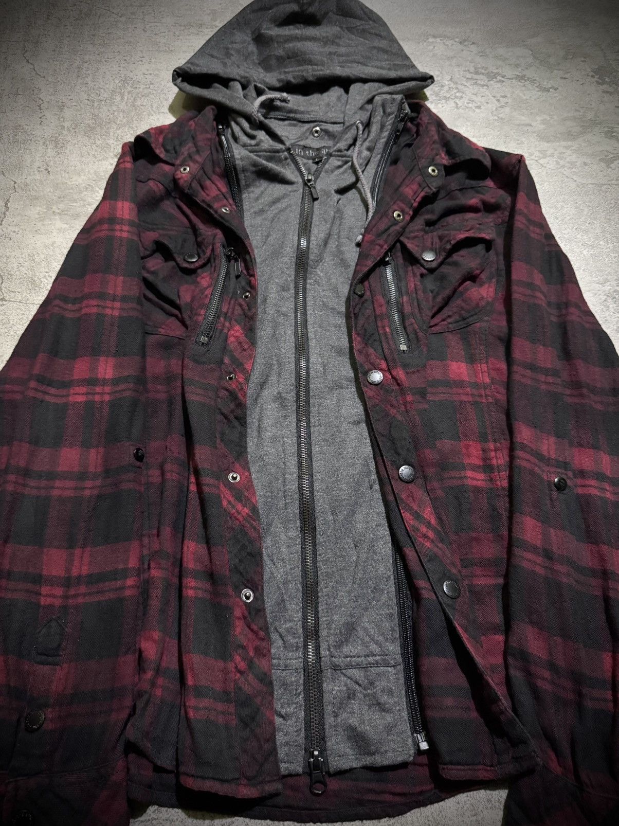 In The Attic IN THE ATTIC DOUBLE LAYER IFSIXWASNINE FLANNEL HOODED Size US L / EU 52-54 / 3 - 3 Thumbnail