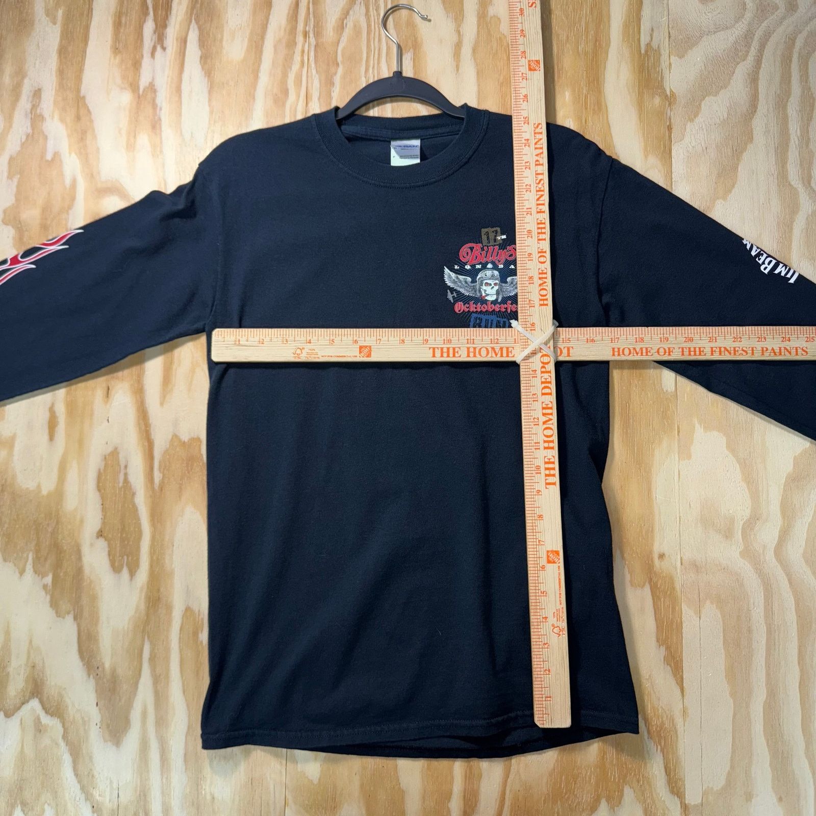 Gildan Vintage Y2K Billy’s long bar Oktoberfest flame 00s LS shirt Size US S / EU 44-46 / 1 - 4 Thumbnail
