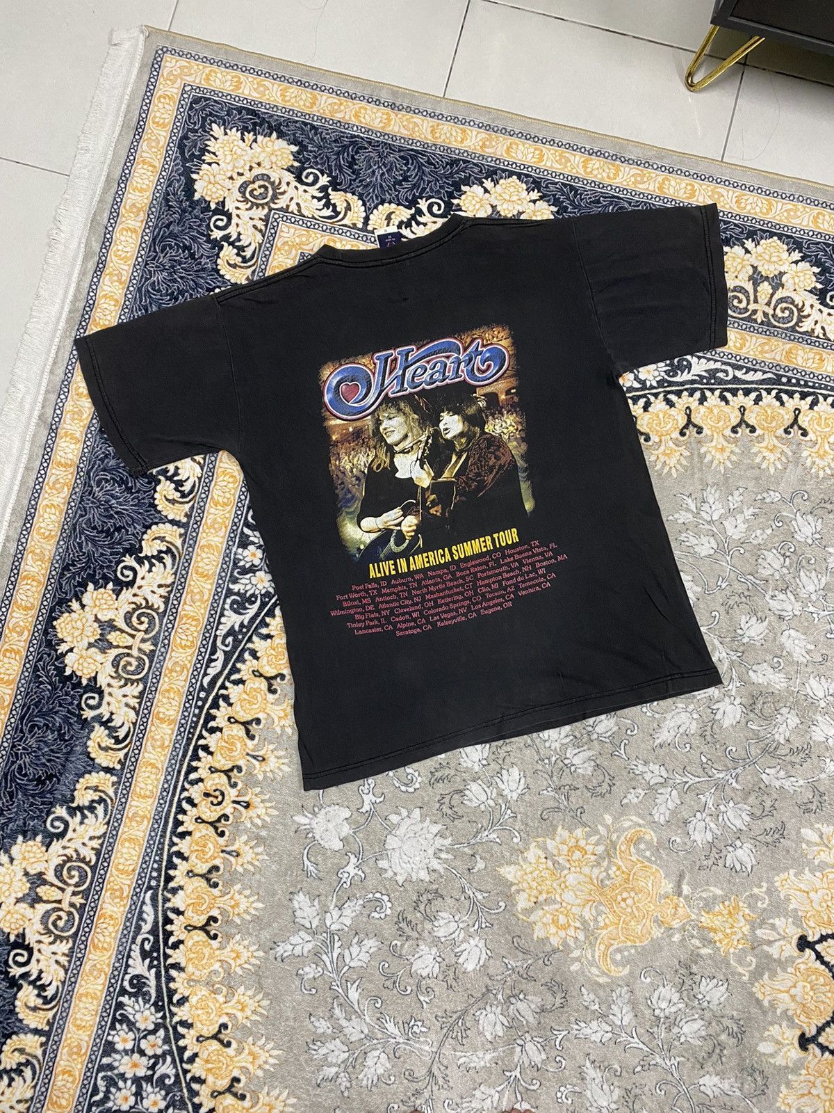 Band Tees × Vintage VINTAGE BAND HEARTS AMERICA SUMMER TOUR 90s RARE TEE Size US M / EU 48-50 / 2 - 8 Thumbnail