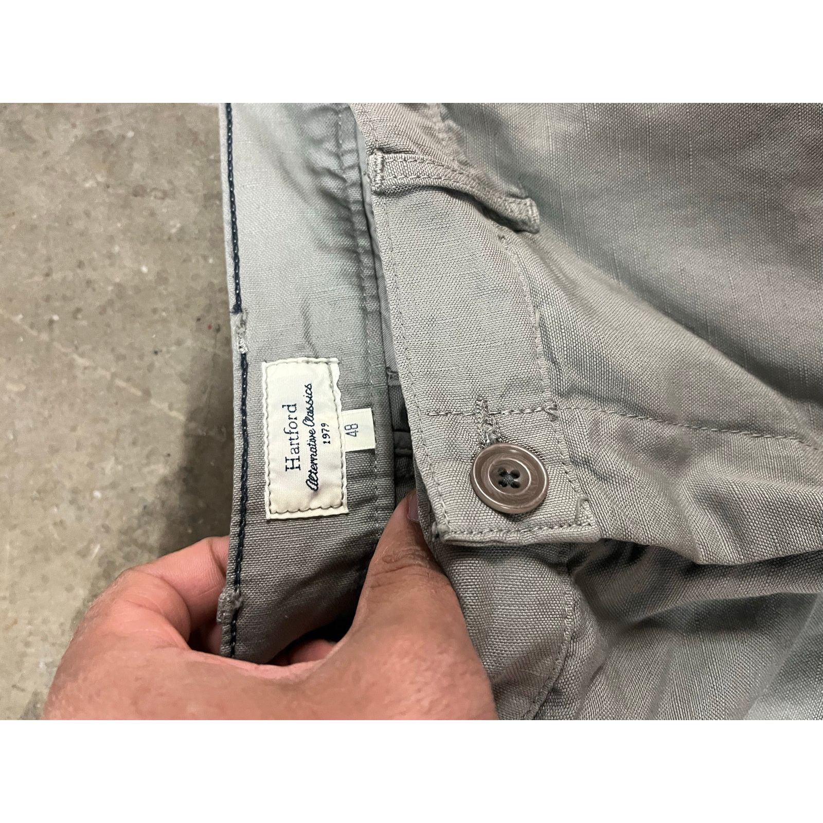 Hartford HARTFORD - Tyron Slim-Fit Straight Twill Trousers /32 / NWOT Size US 32 / EU 48 - 5 Thumbnail