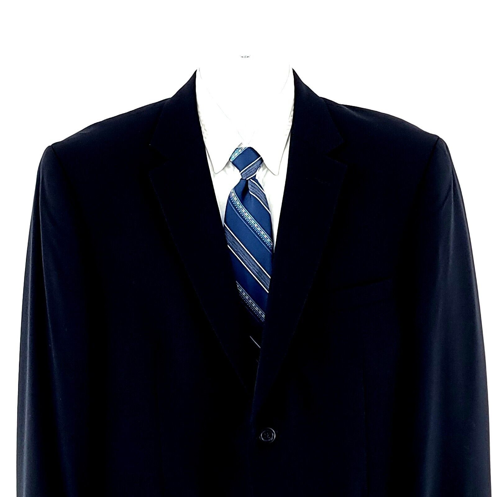 Pronto Uomo Pronto Uomo Wool Blue 2 Button Blazer Measures 44R Tagged 44 Size 44R - 1 Thumbnail