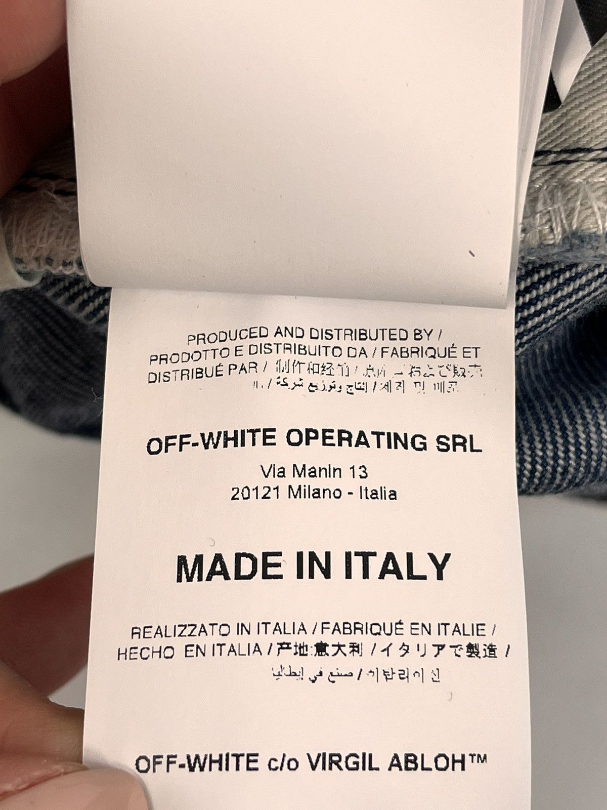 Off-White LOGO PLACK DENIM JEANS Size US 32 / EU 48 - 15 Thumbnail
