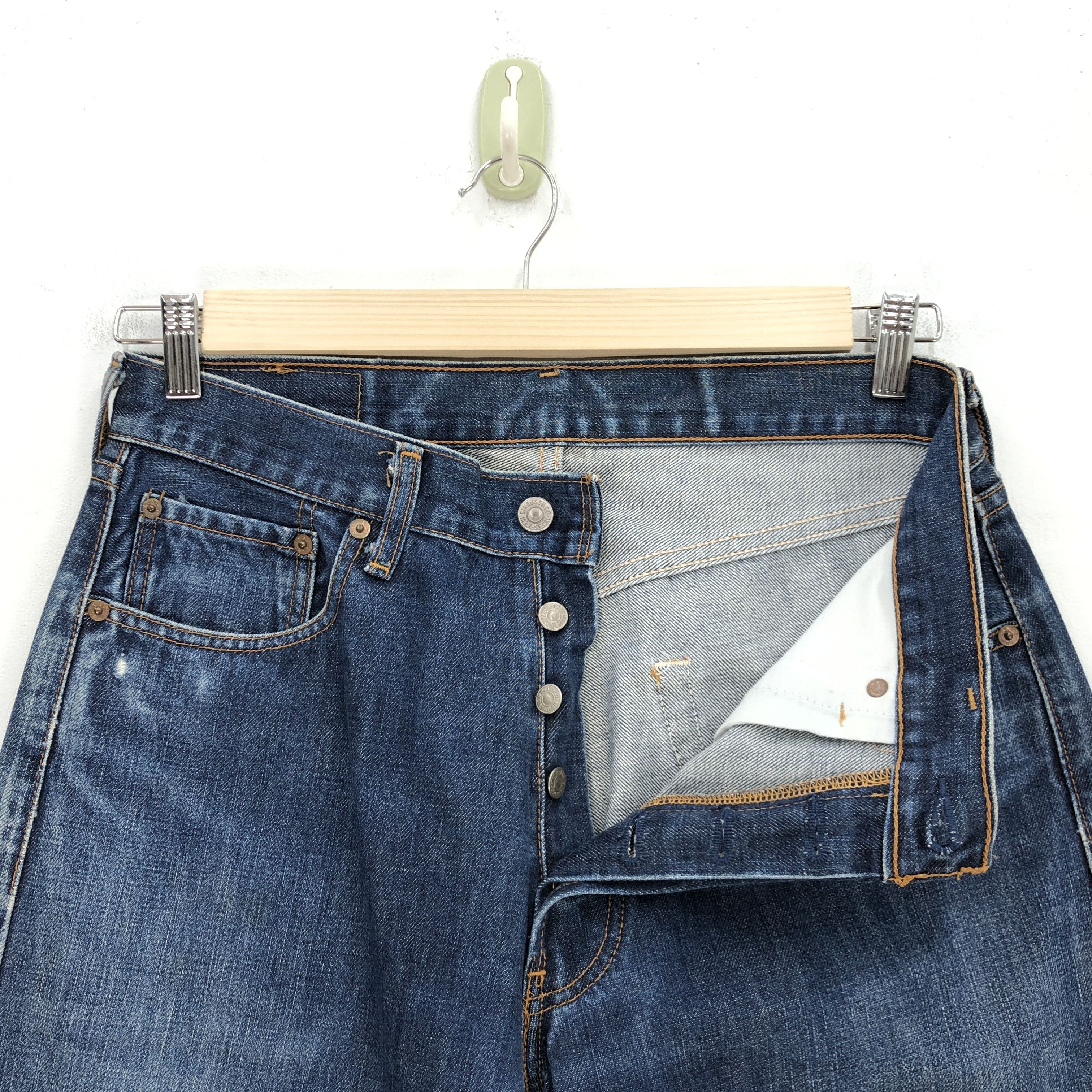 Levi's Vintage 90s Levis Jeans Levi's Fly Indigo Button Denim Size US 30 / EU 46 - 5 Thumbnail
