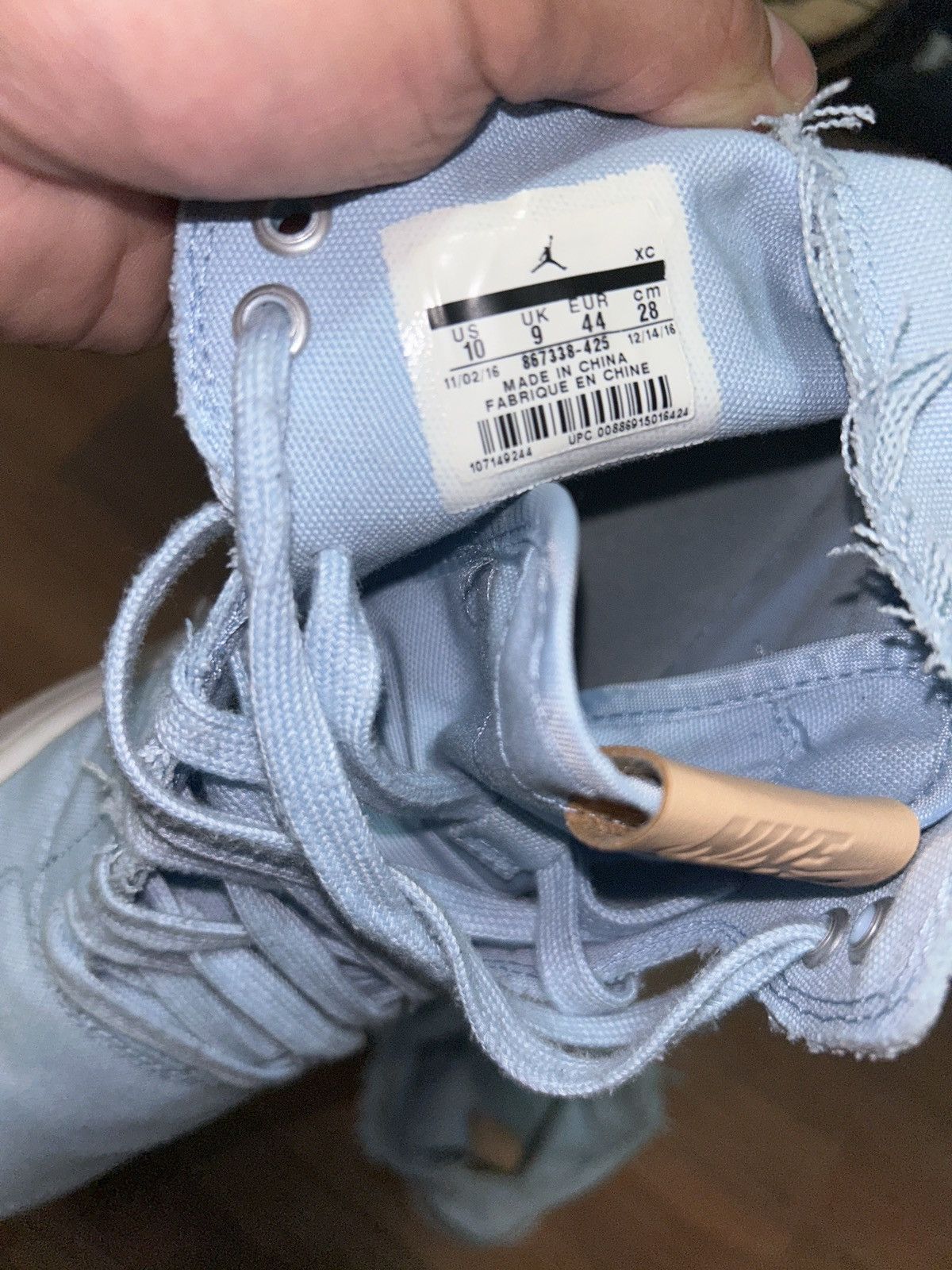 Jordan Brand Jordan 1 Sky Blue Size US 10 / EU 43 - 1 Thumbnail