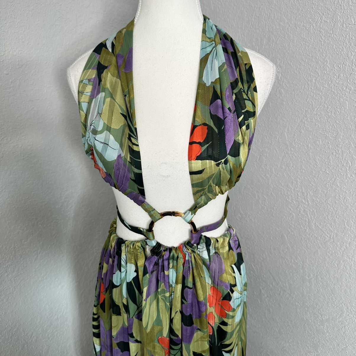 Bronx and Banco NWOT BRONX AND BANCO Tropics Maxi Dress Silk cutout dress XS Size XS / US 0-2 / IT 36-38 - 10 Thumbnail