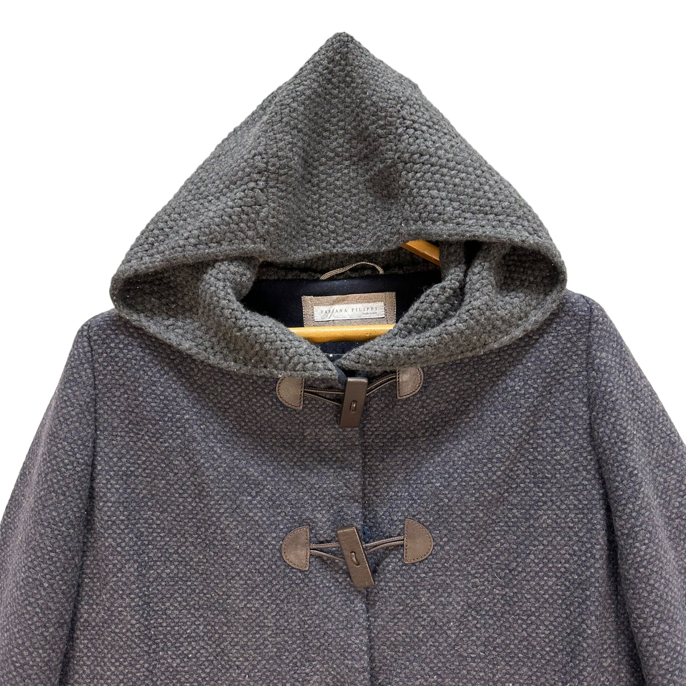 Fabiana Filippi Fabiana Filippi Hooded Duffle Coat #A25-0568 Size M / US 6-8 / IT 42-44 - 2 Thumbnail