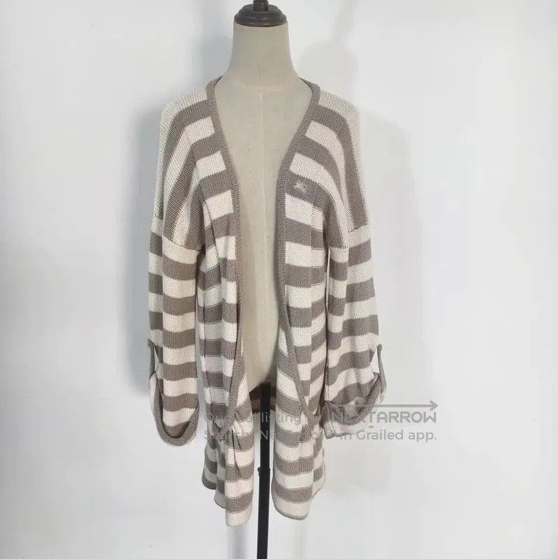 Burberry Burberry Striped Cotton Blend Cardigan. Size M / US 6-8 / IT 42-44 - 1 Thumbnail