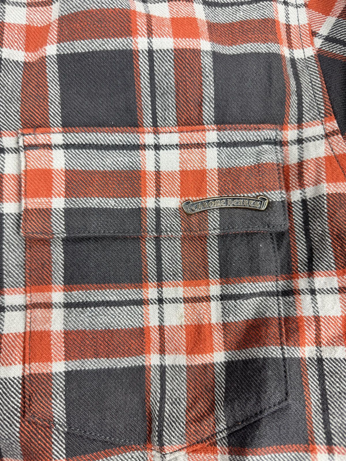 Chrome Hearts PADEED CHECKED OVERSHIRT WITH SILVER BUTTONS Size US L / EU 52-54 / 3 - 6 Thumbnail