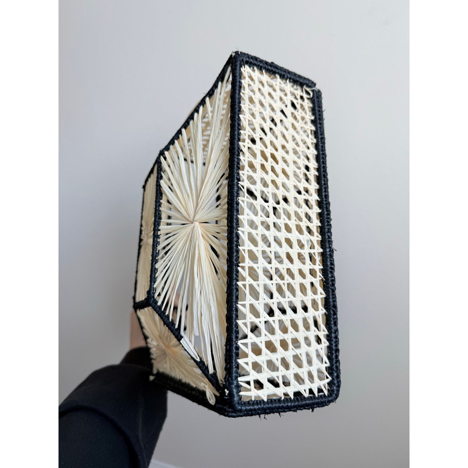 Mango Rare MANGO Limited Edition Bag Bicolor Raffia Size ONE SIZE - 4 Thumbnail