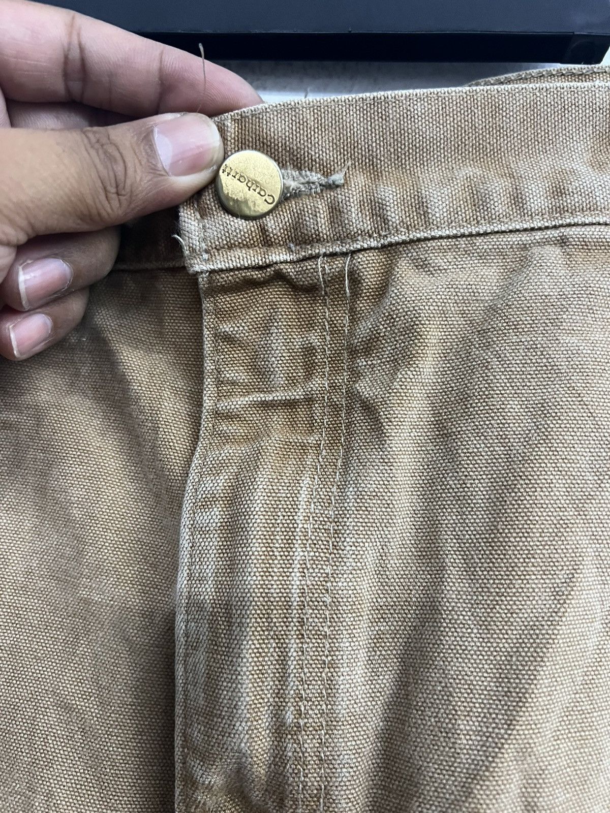 Carhartt × Vintage Vintage Carhartt Double Knee Carpenter Pant Faded Distressed Size US 34 / EU 50 - 7 Thumbnail