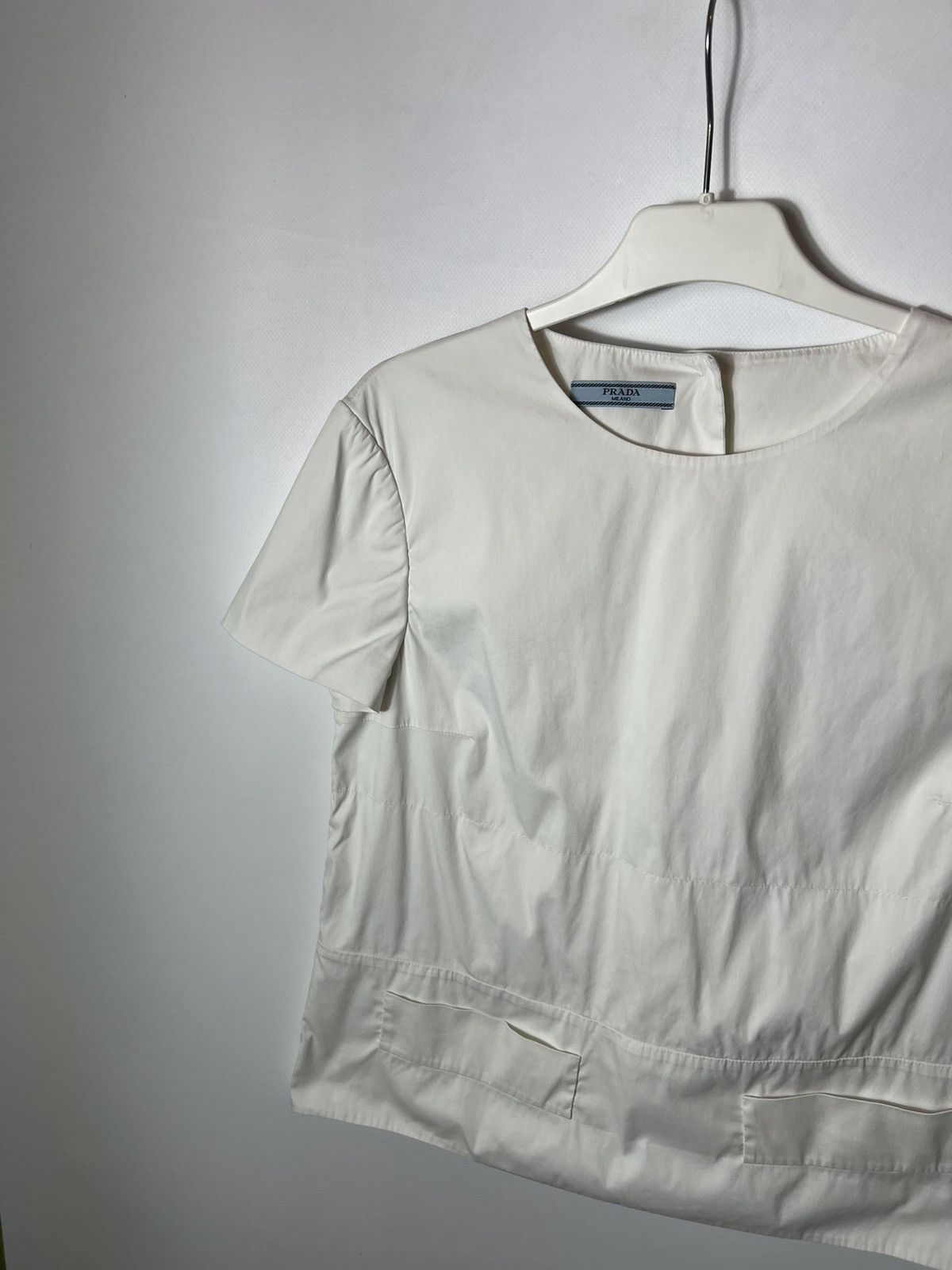 Prada Vintage luxury designer Prada Milano Blouse Tops Size It 42 Size M / US 6-8 / IT 42-44 - 5 Thumbnail