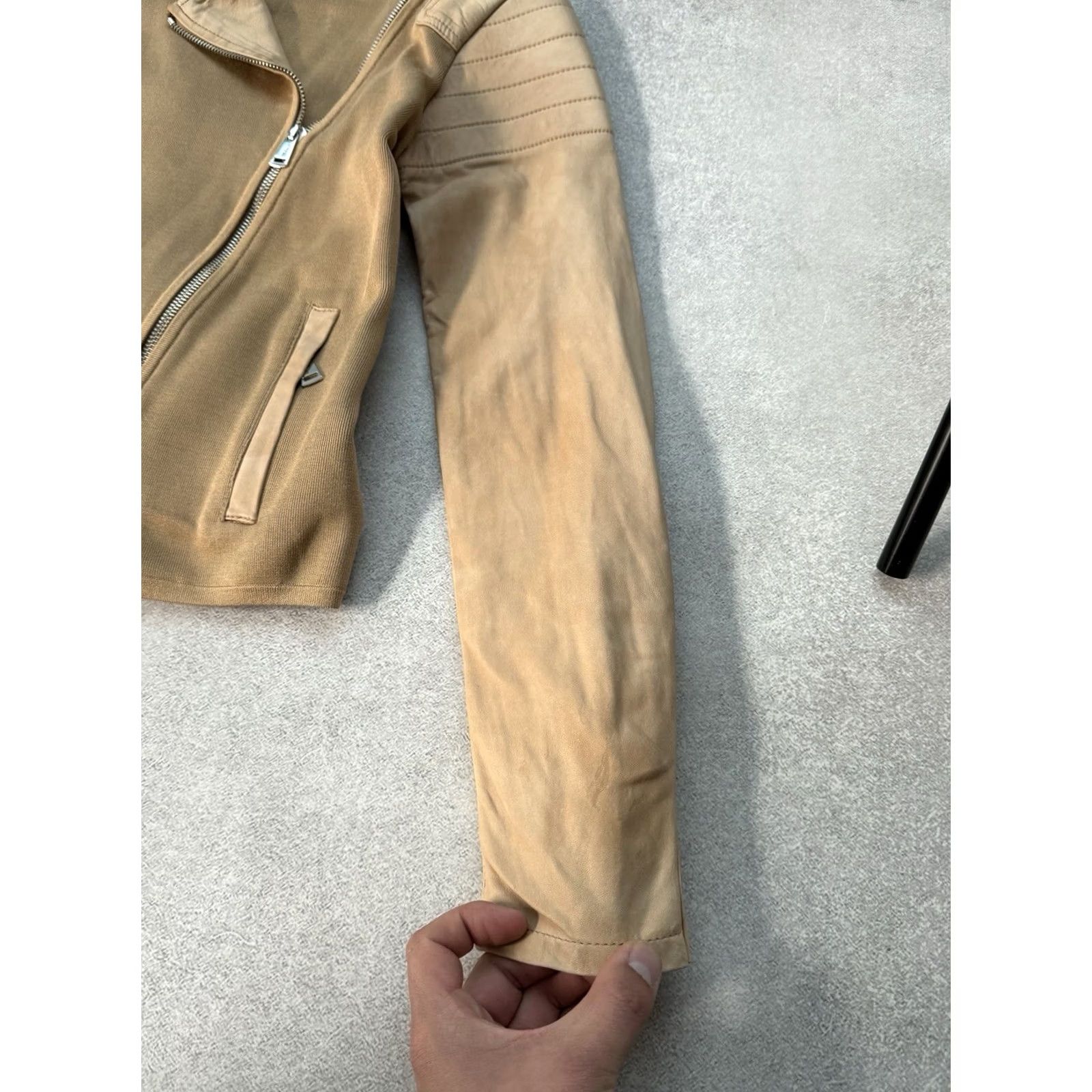 Ralph Lauren VINTAGE Ralph Lauren Leather Biker Jacket Womens Beige Size S Size S / US 4 / IT 40 - 5 Thumbnail