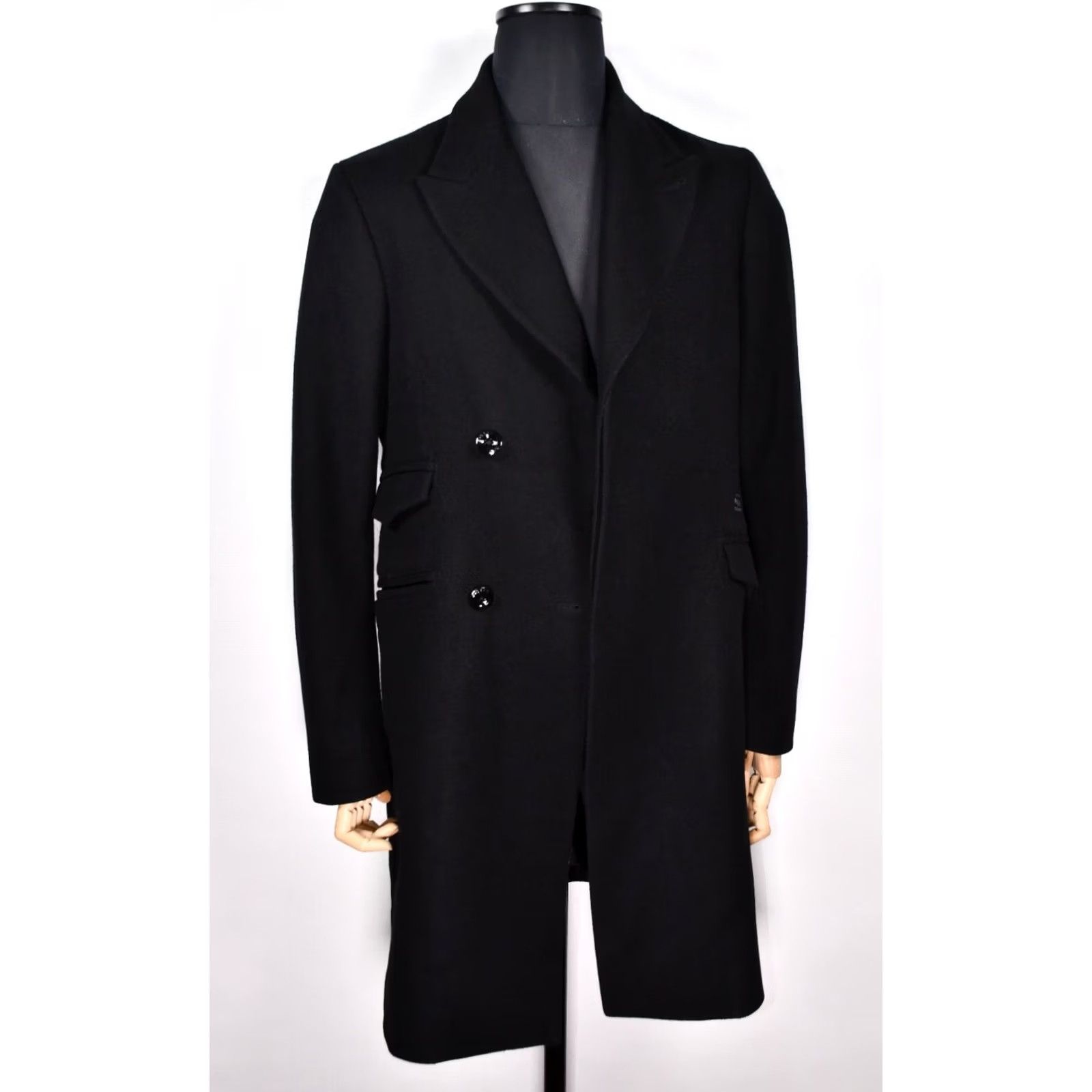 G-Star G-Star Raw Midnight Coat Jacket Long Mens L Black Wool Overcoat Size US L / EU 52-54 / 3 - 2 Thumbnail